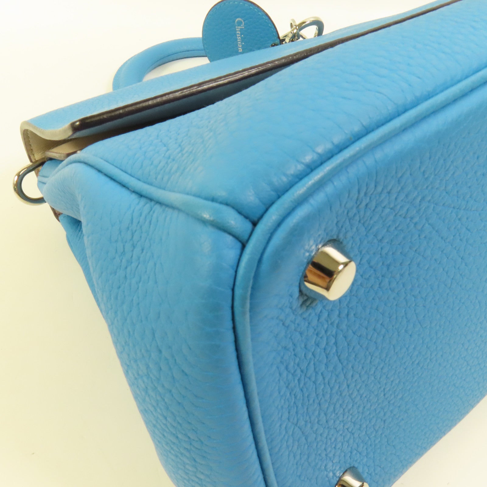 Dior 【激減優惠】牛皮皮革Be Dior Bag Medium銀扣手挽肩背兩用袋