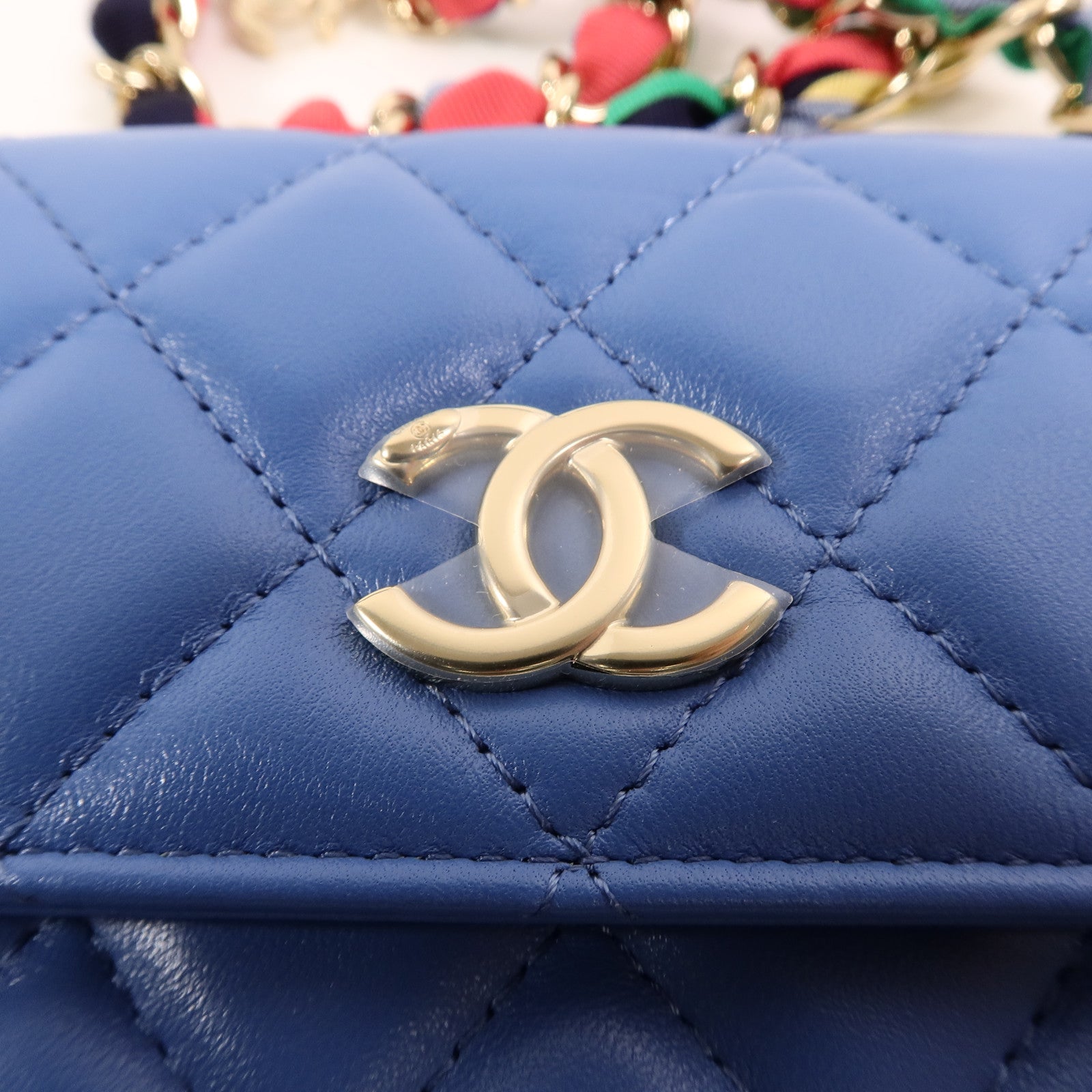 CHANEL 羊皮皮革Mini Chain Bag鏈帶肩背袋