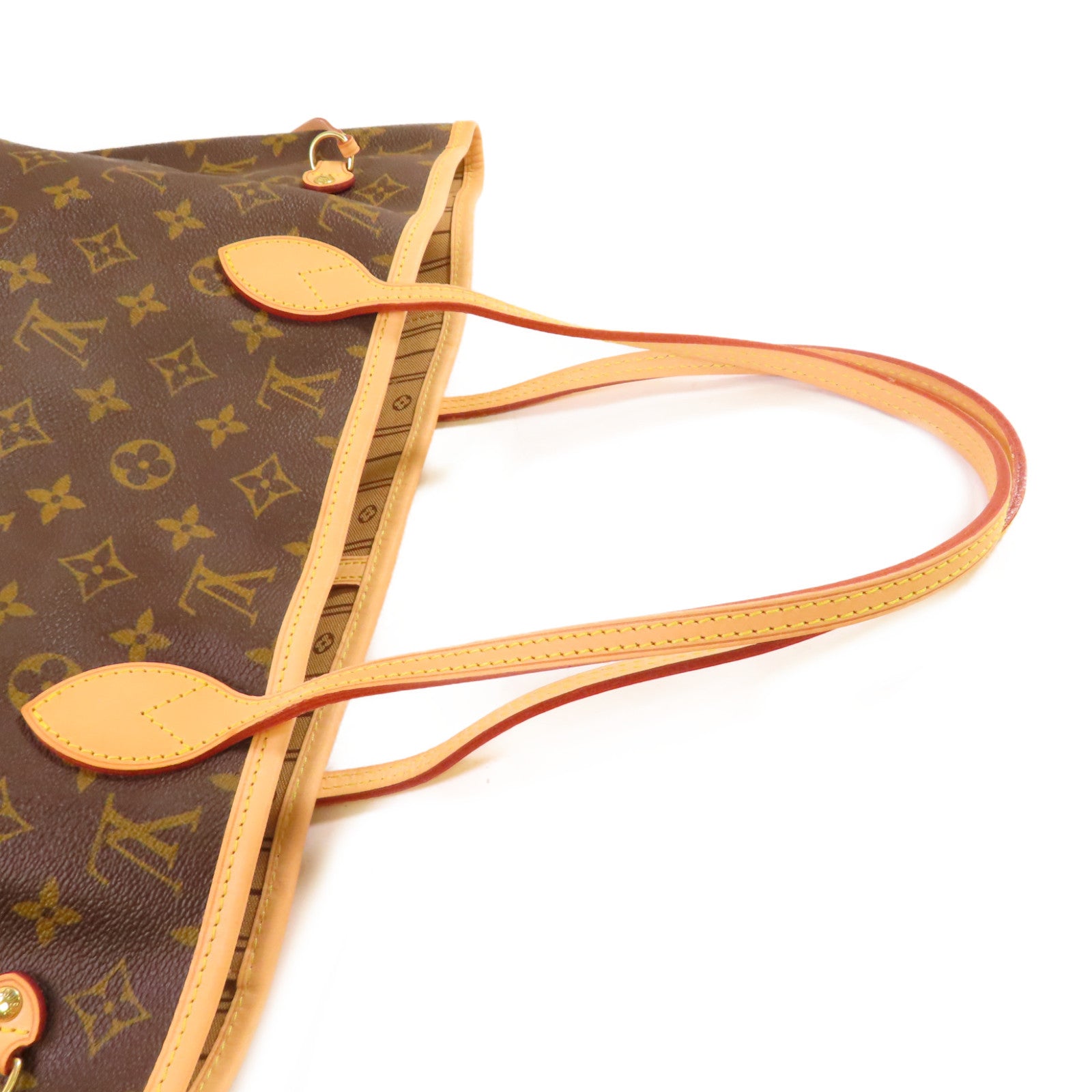 LOUIS VUITTON Monogram Neverfull MM Tote Bag金扣肩背袋啡色
