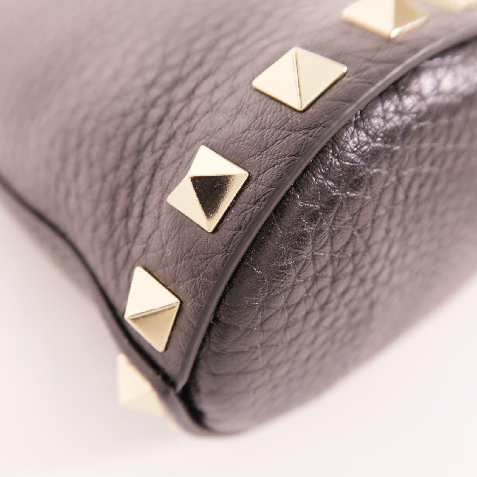 Valentino 牛皮皮革Rockstud 金扣手挽肩背兩用袋