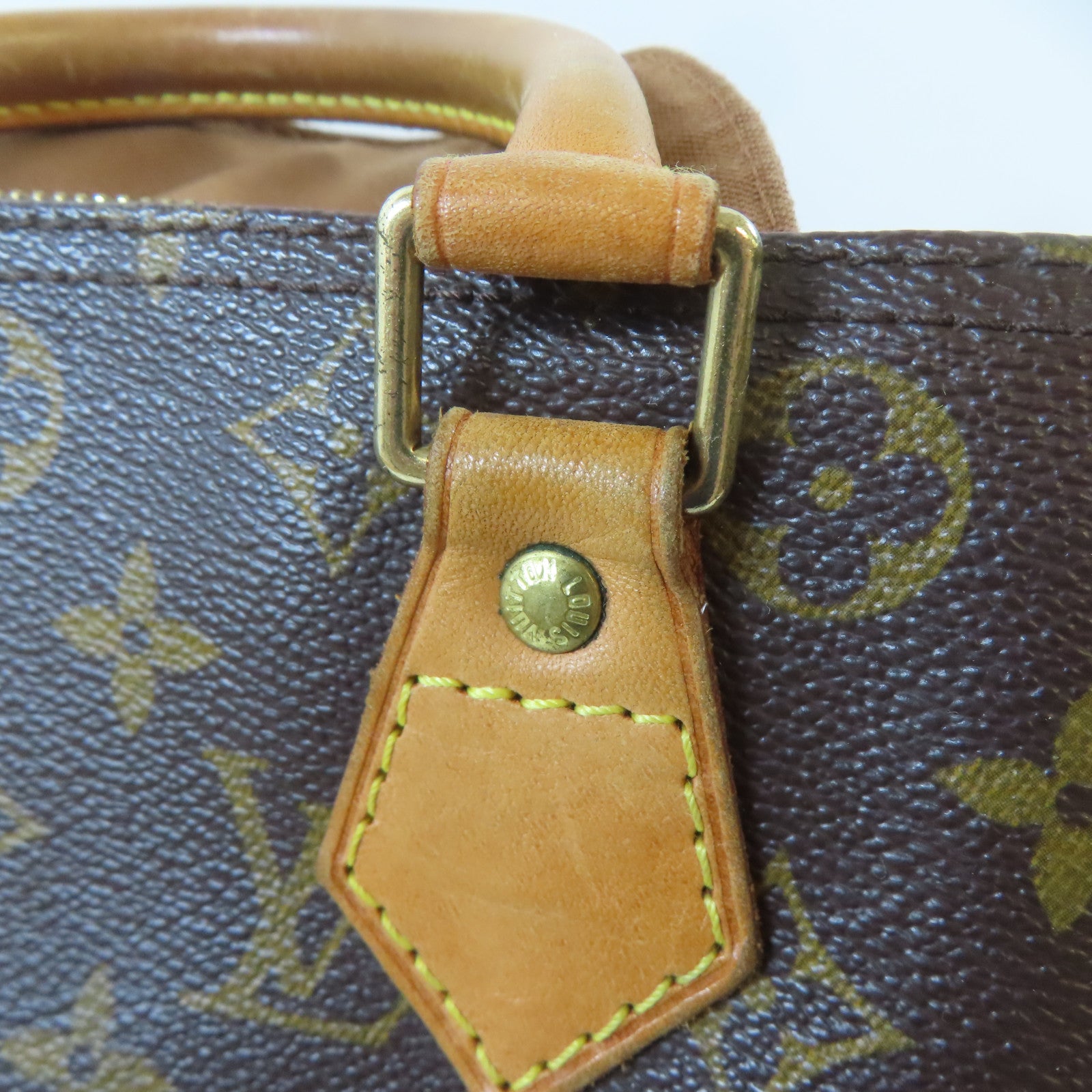 LOUIS VUITTON Monogram Speedy 30金扣手挽袋棕色