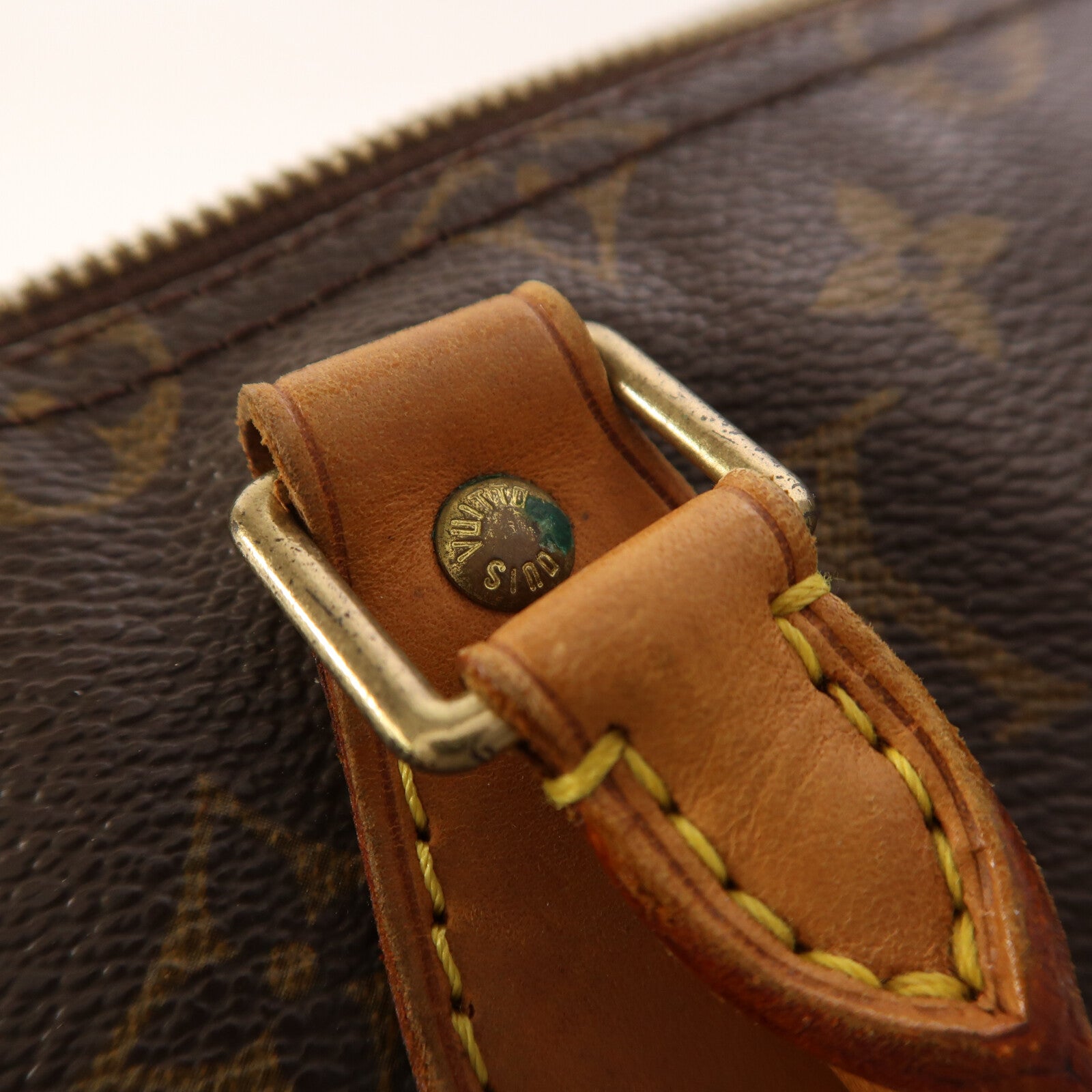 LOUIS VUITTON Monogram Speedy 35金扣手挽袋