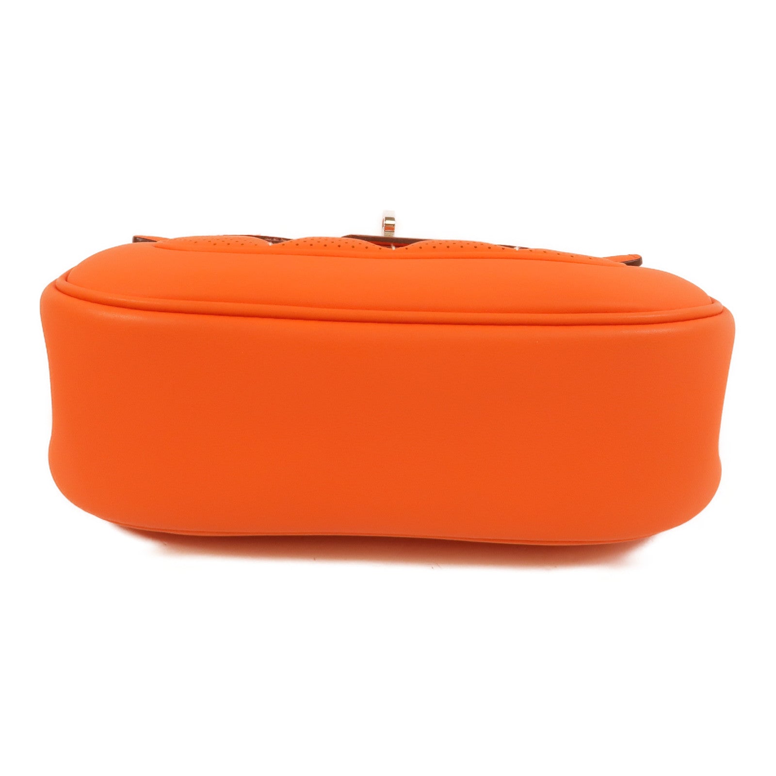 HERMES Swift皮革Berline Mini肩背袋Feu