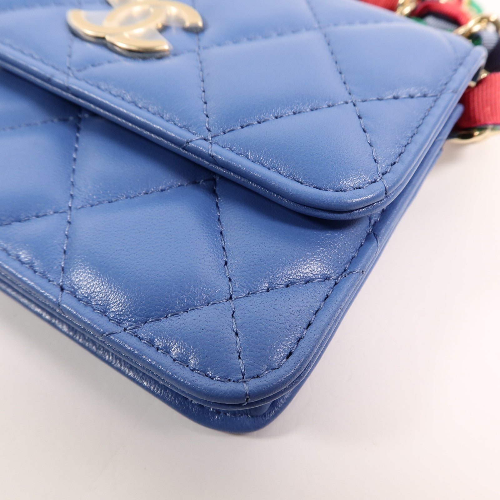 CHANEL 羊皮皮革Mini Chain Bag鏈帶肩背袋