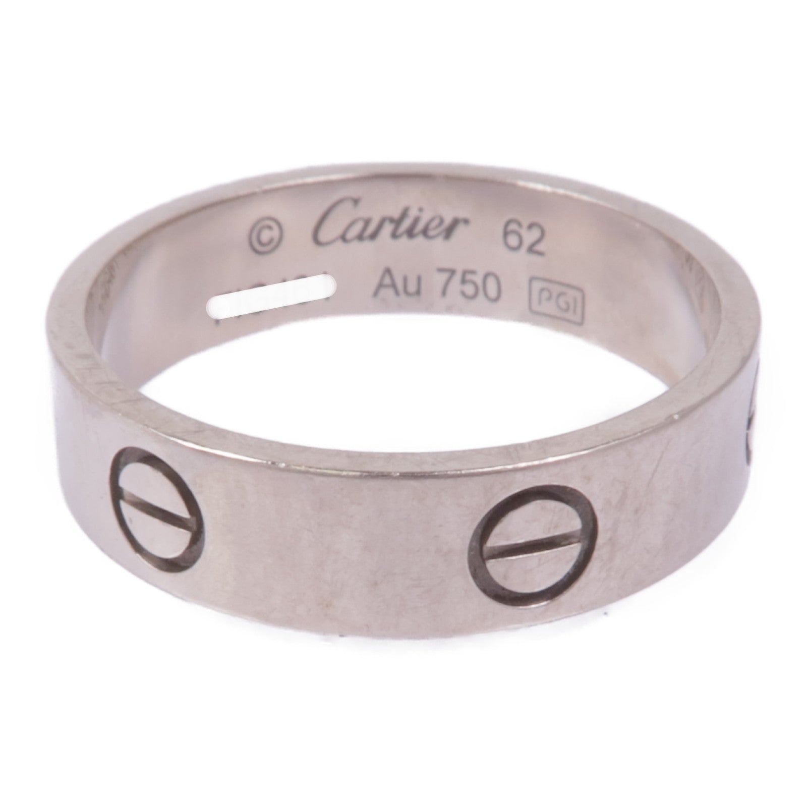 CARTIER 18K白金Love Ring戒指Cartier#62/US#9.75