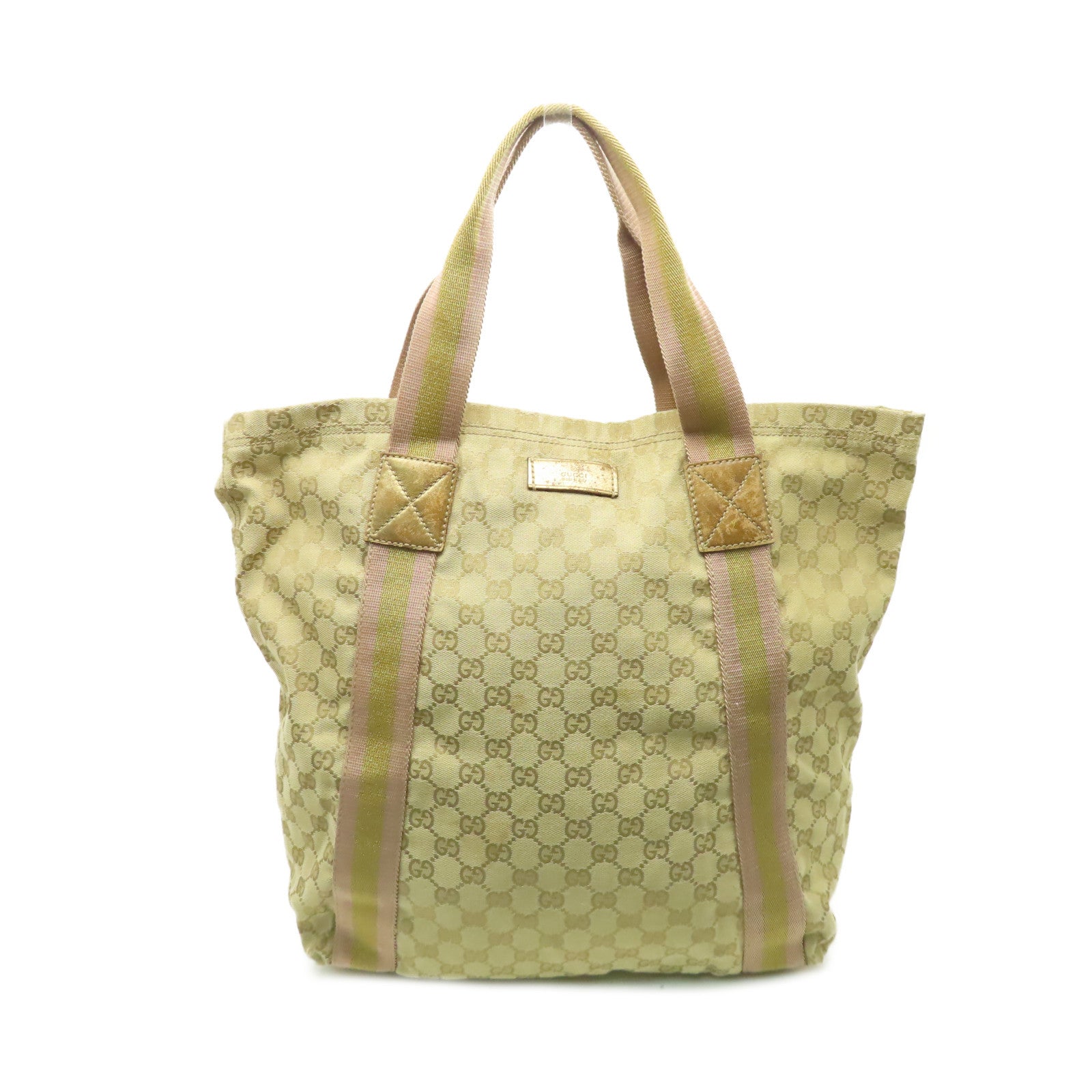 GUCCI 【激減優惠】GG帆布Tote Bag手挽袋啡色/杏色