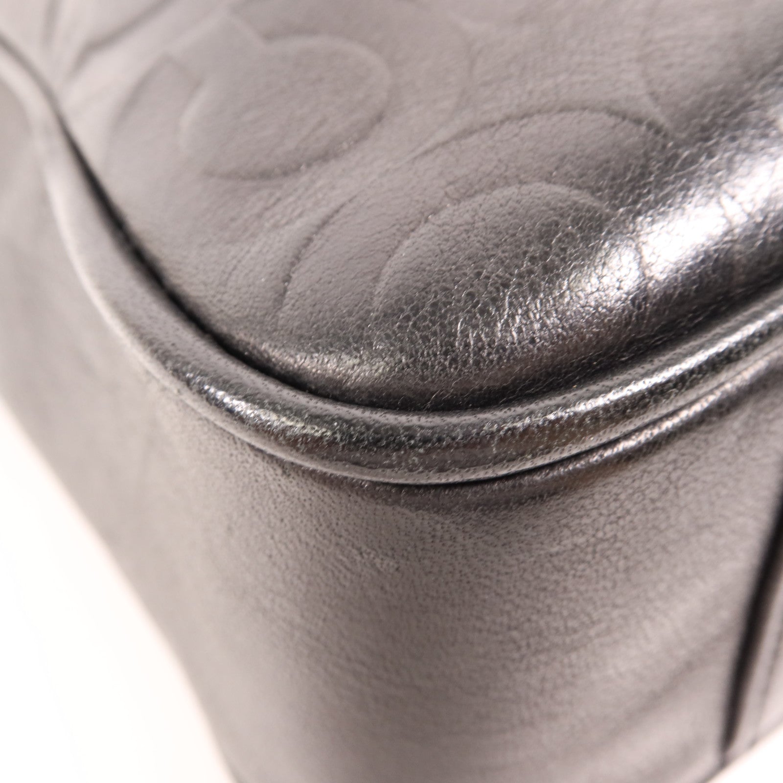 COACH 牛皮皮革Shoulder Bag銀扣肩背袋