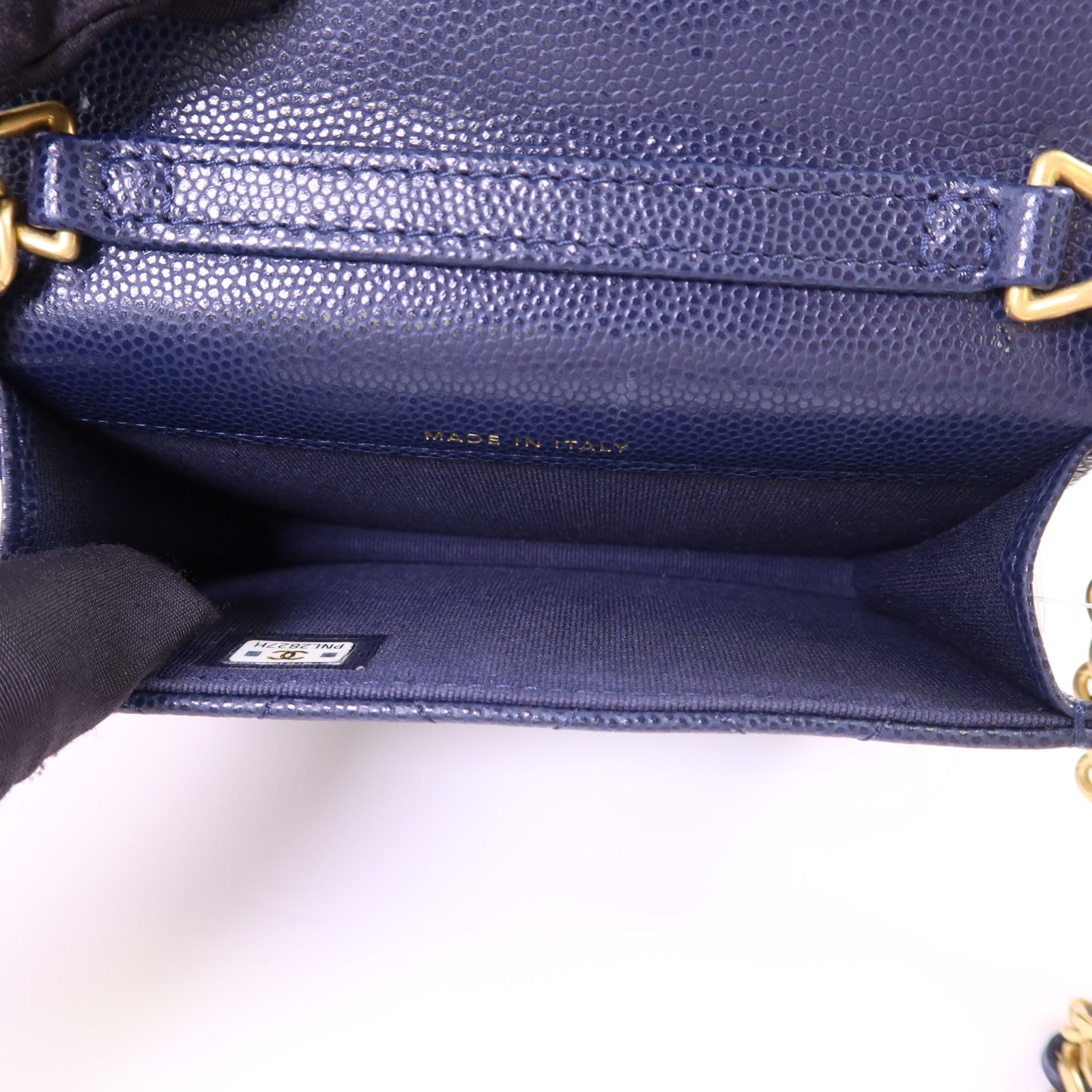 CHANEL 牛皮皮革Chain Shoulder Bag金扣鏈帶肩背袋