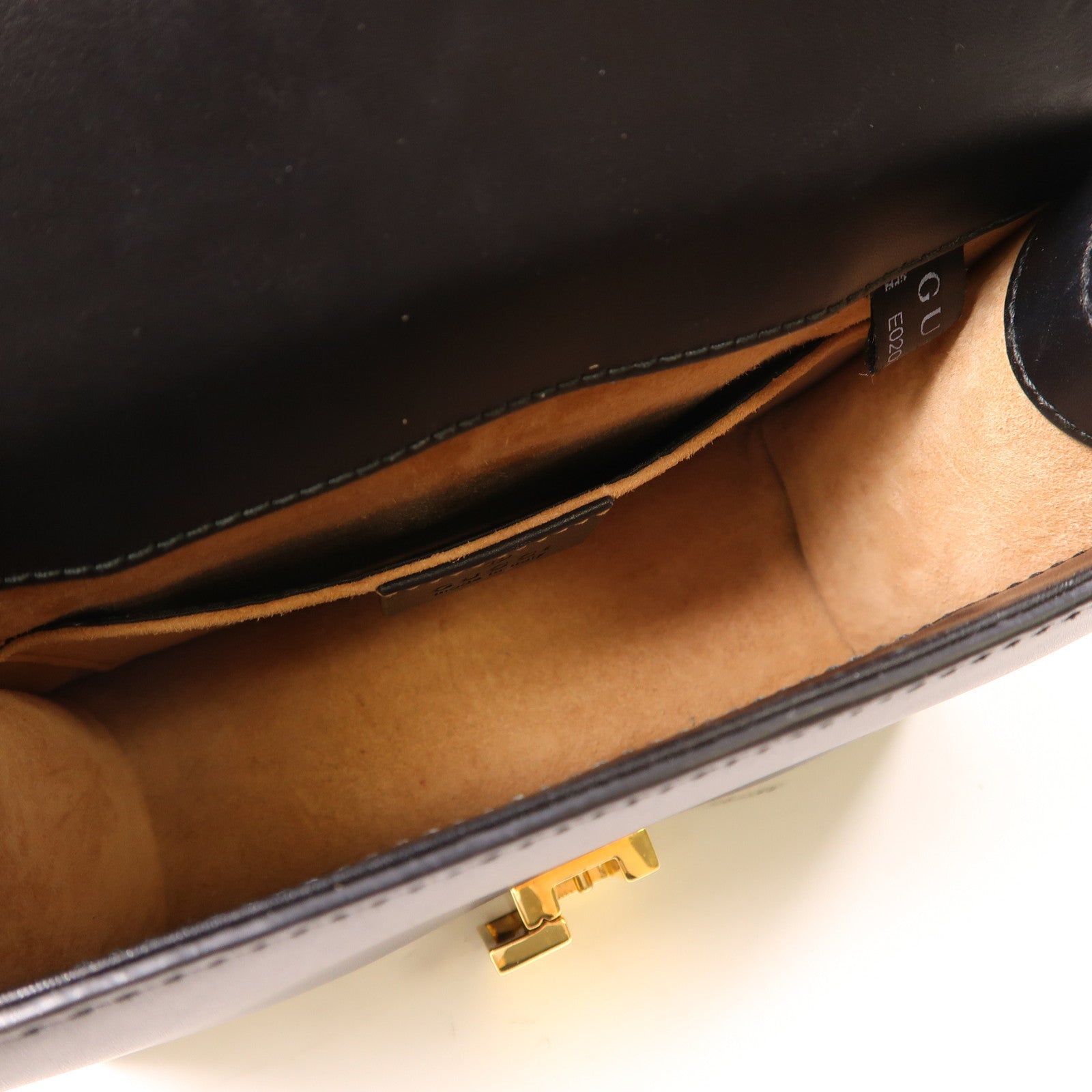 GUCCI (PRICE DOWN) GG GHW Sylvie Chain Shoulder Bag 431666 Calfskin Leather Black