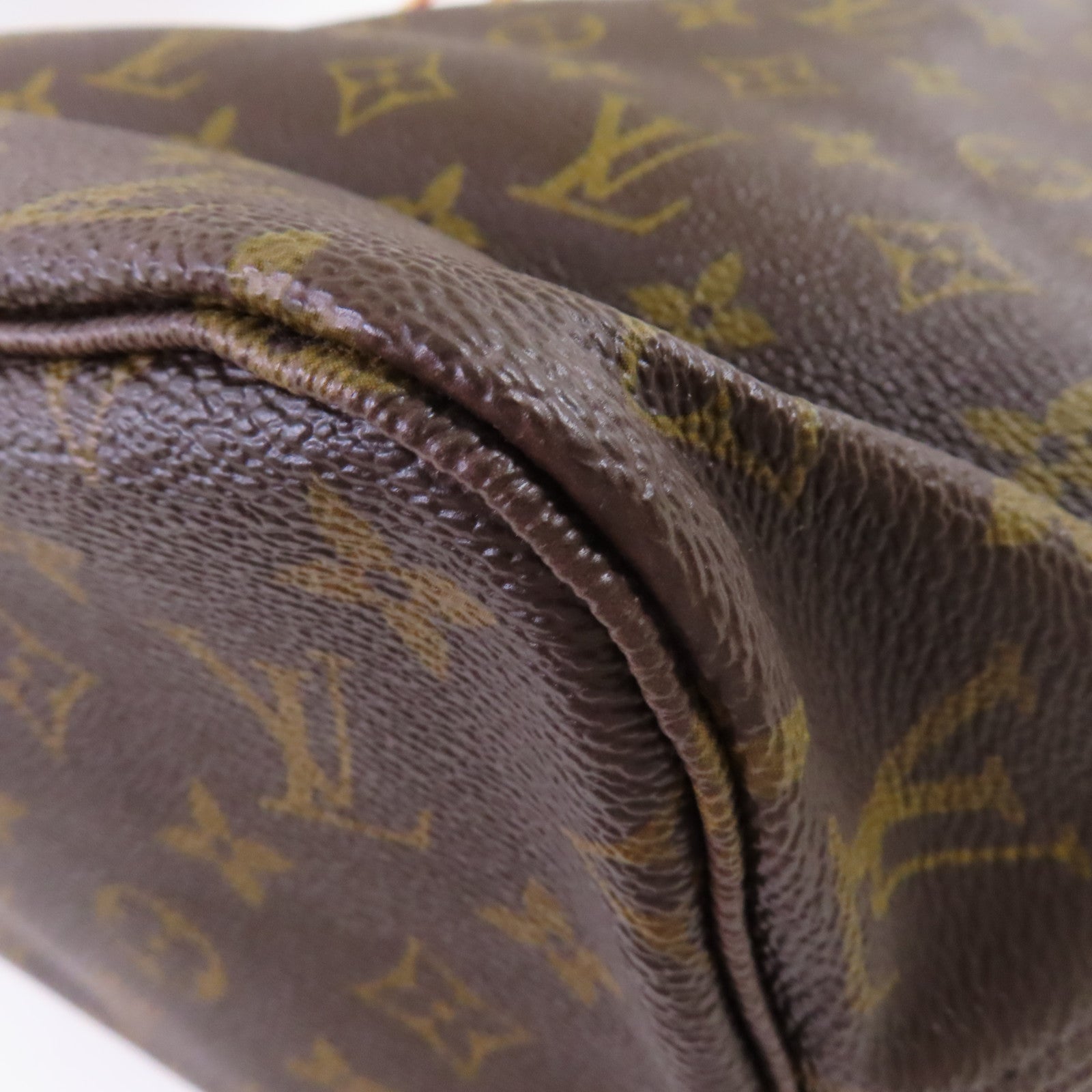 LOUIS VUITTON Monogram Neverfull MM Tote Bag金扣肩背袋啡色