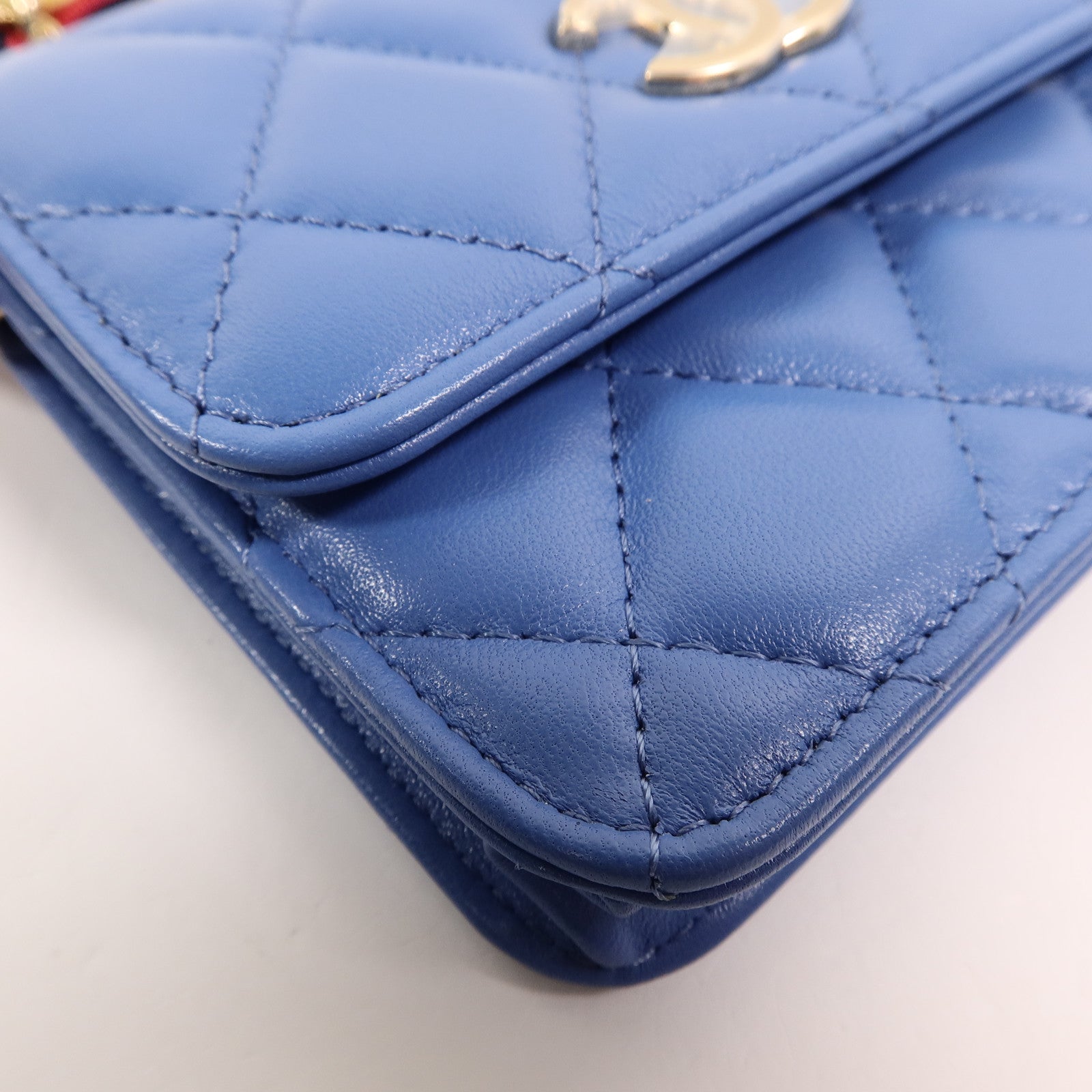 CHANEL 羊皮皮革Mini Chain Bag鏈帶肩背袋