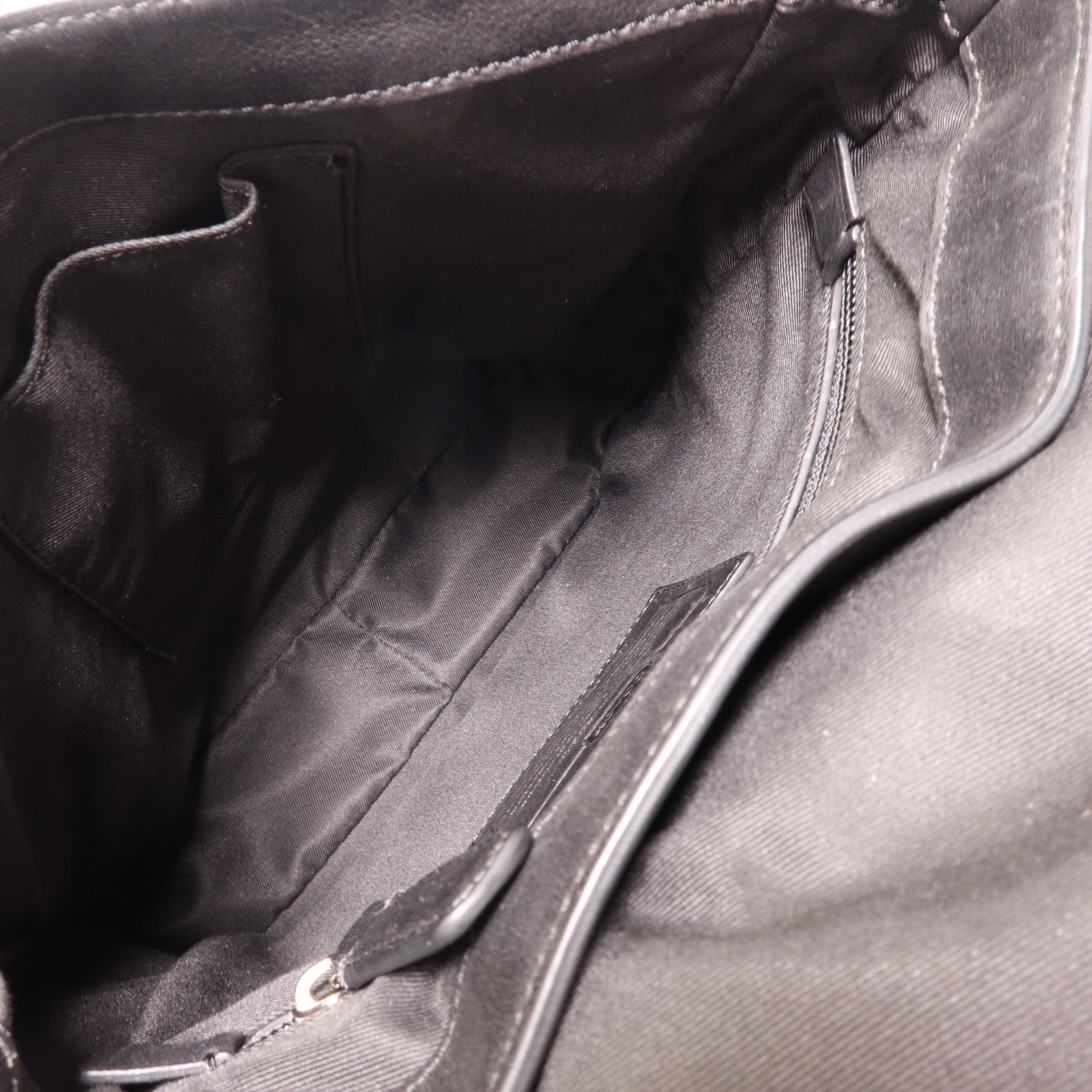 COACH 牛皮皮革Shoulder Bag銀扣肩背袋