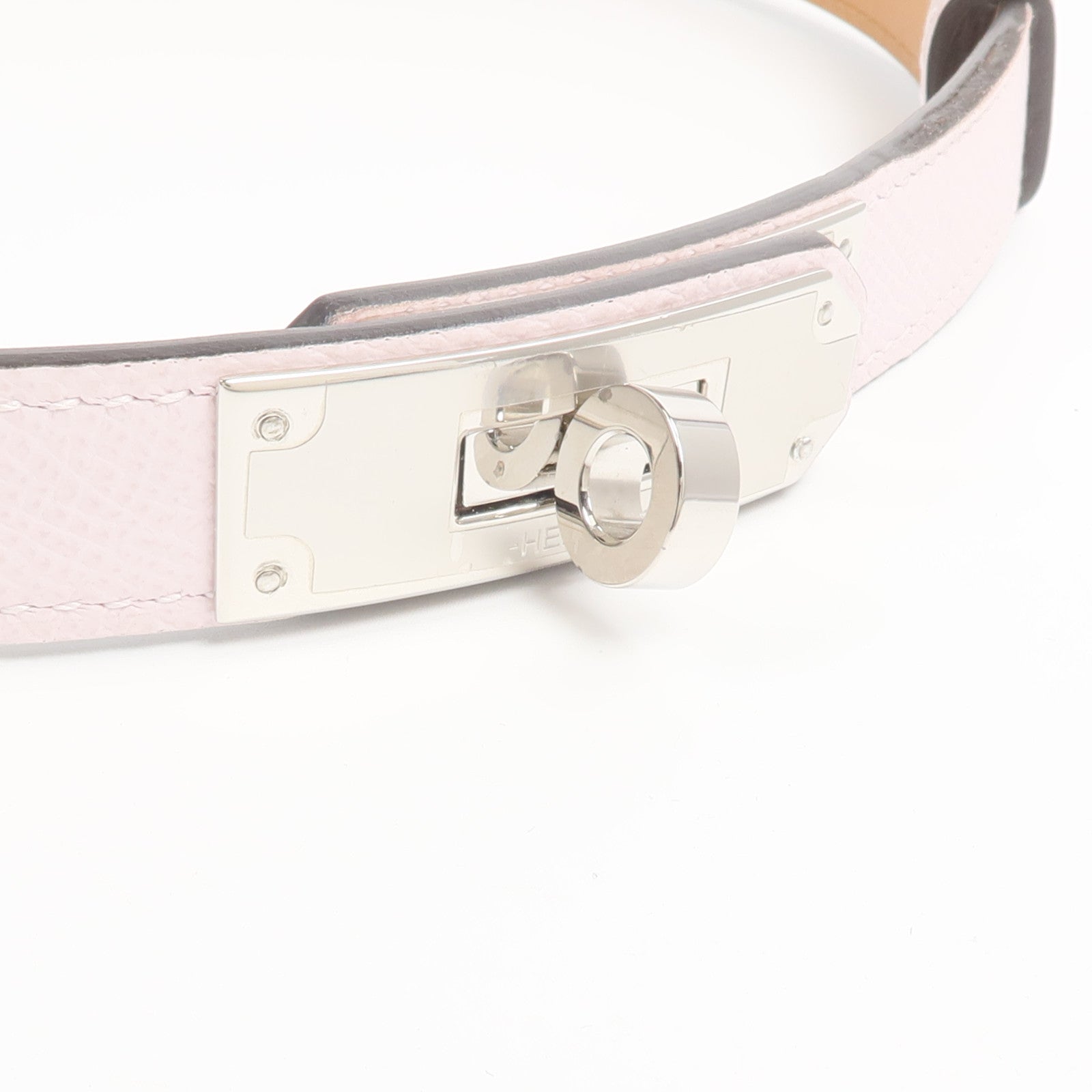HERMES Epsom皮革Kelly Belt皮帶Mauve Pale
