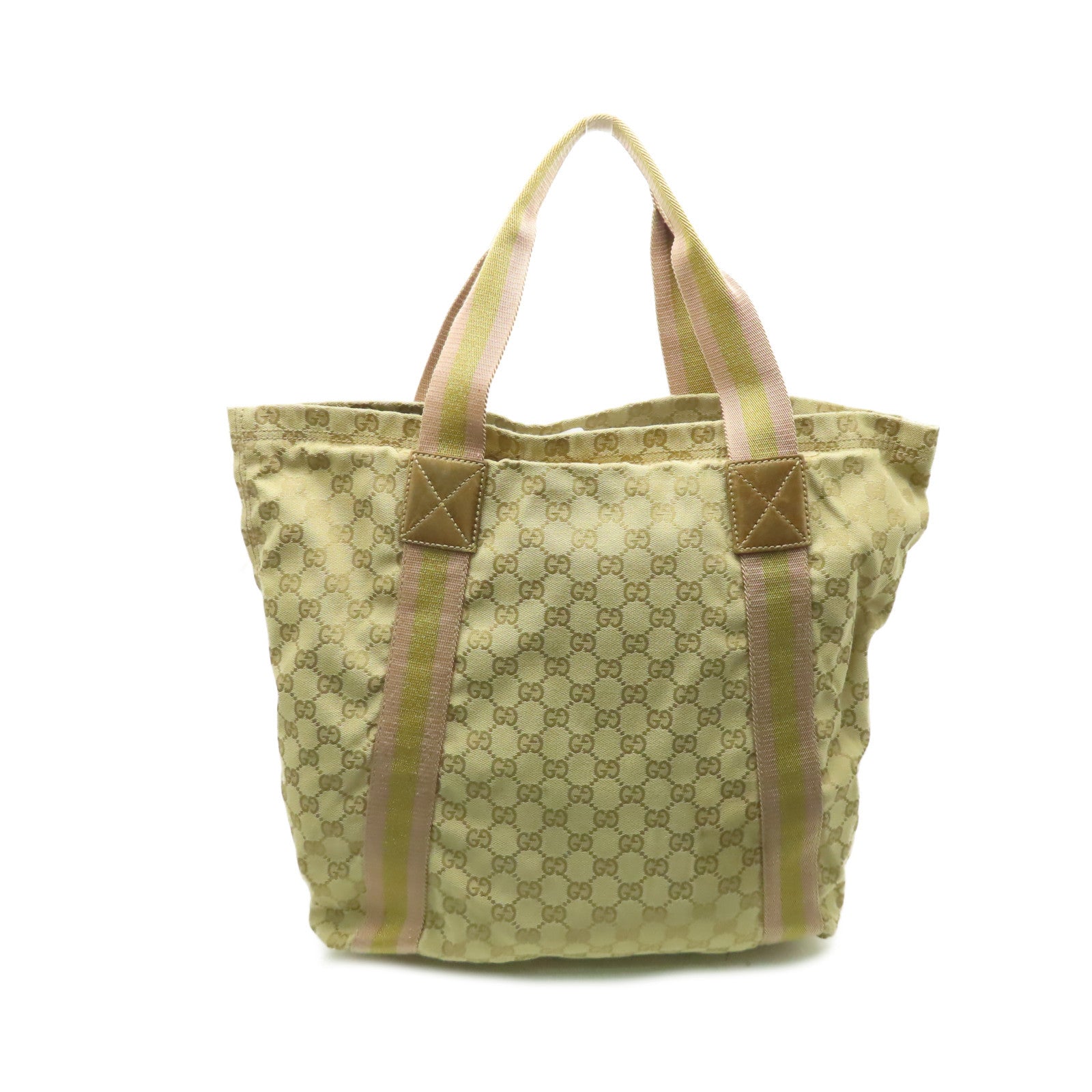 GUCCI 【激減優惠】GG帆布Tote Bag手挽袋啡色/杏色