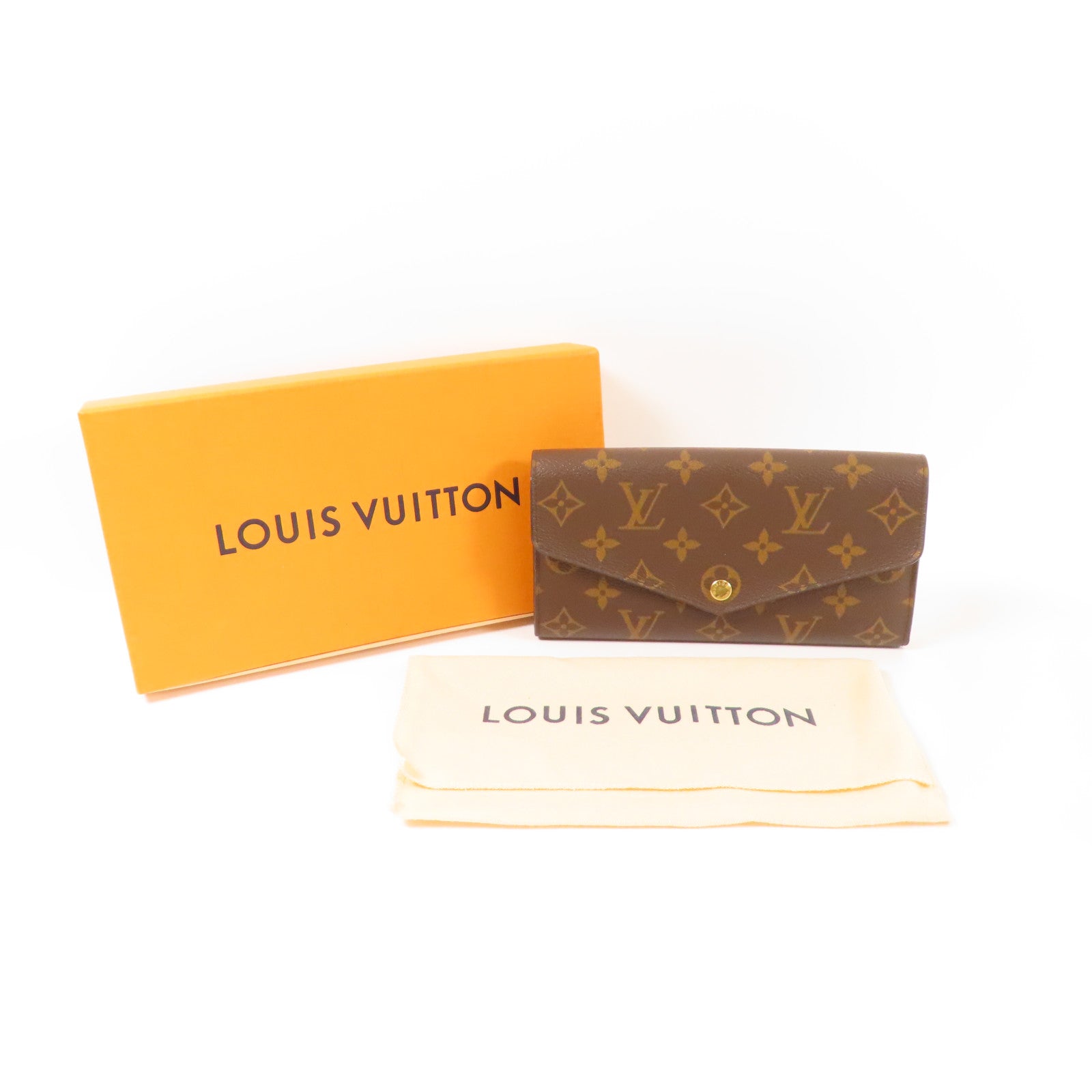 LOUIS VUITTON Monogram Long Wallet金扣長錢包