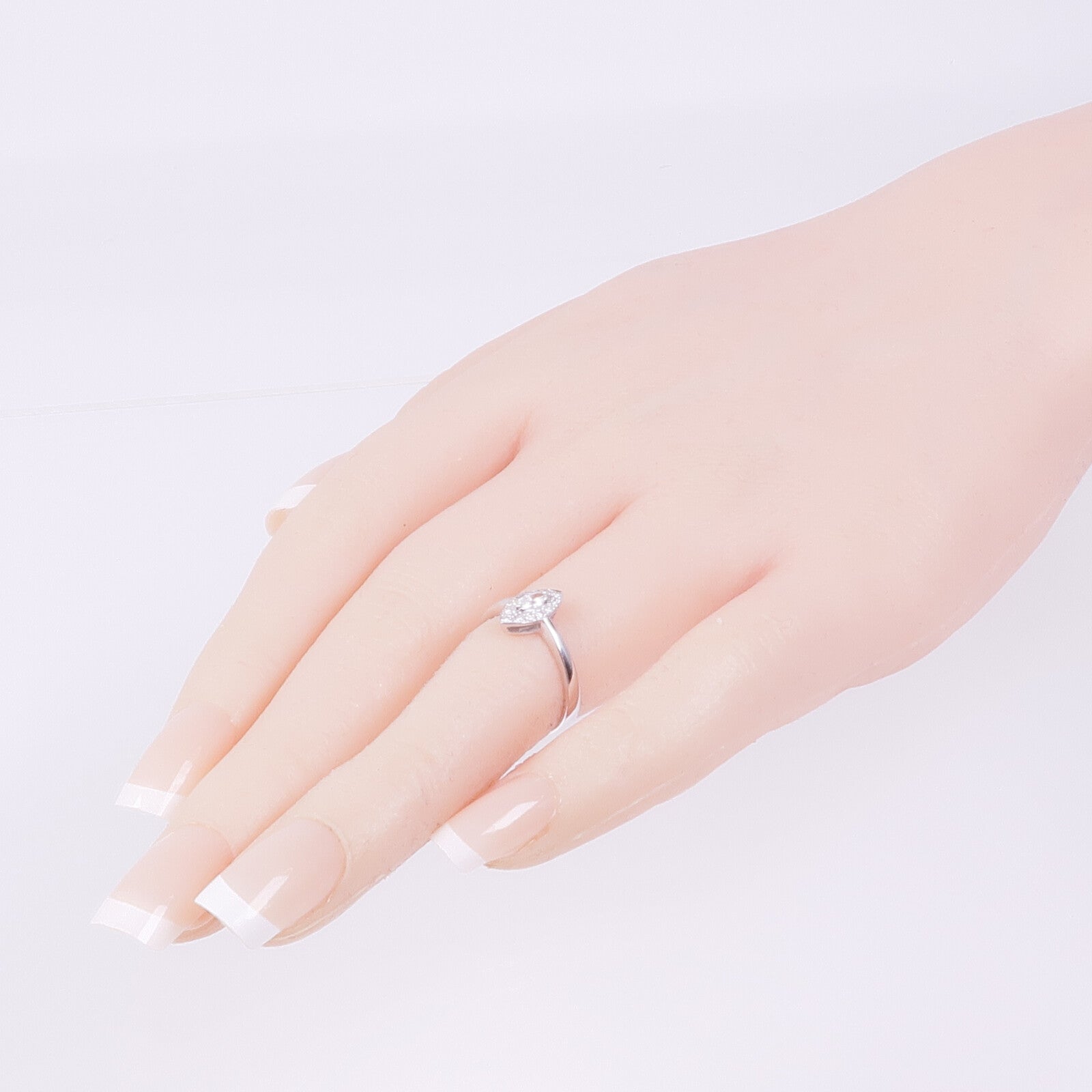 JEWELRY 【激減優惠】18K白金Diamond Ring鑽石戒指US#4.5