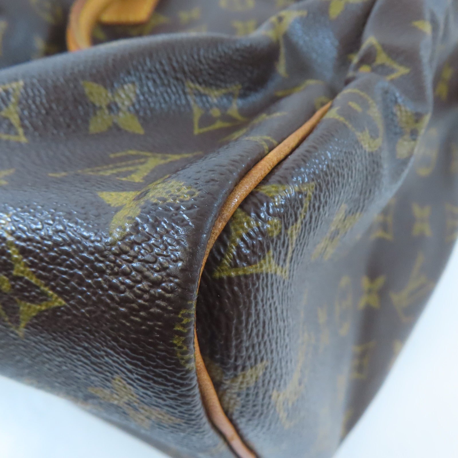 LOUIS VUITTON Monogram Speedy 30金扣手挽袋棕色