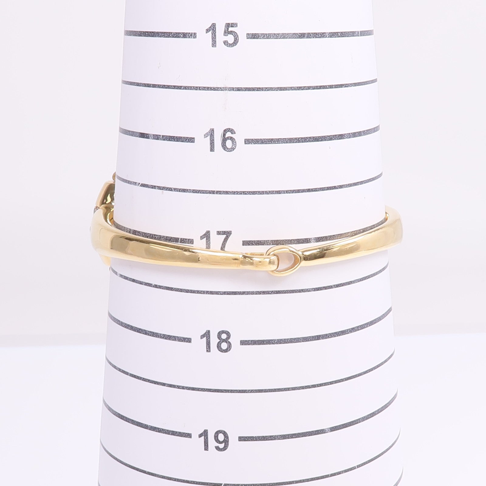 GUCCI 18K黃金Diamond Horsebit Bracelet鑽石手鐲