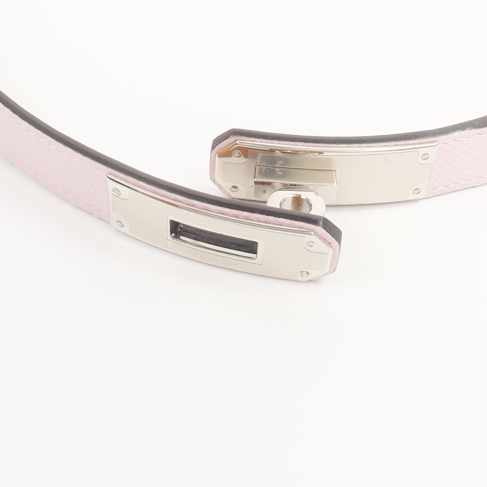 HERMES Epsom皮革Kelly Belt皮帶Mauve Pale