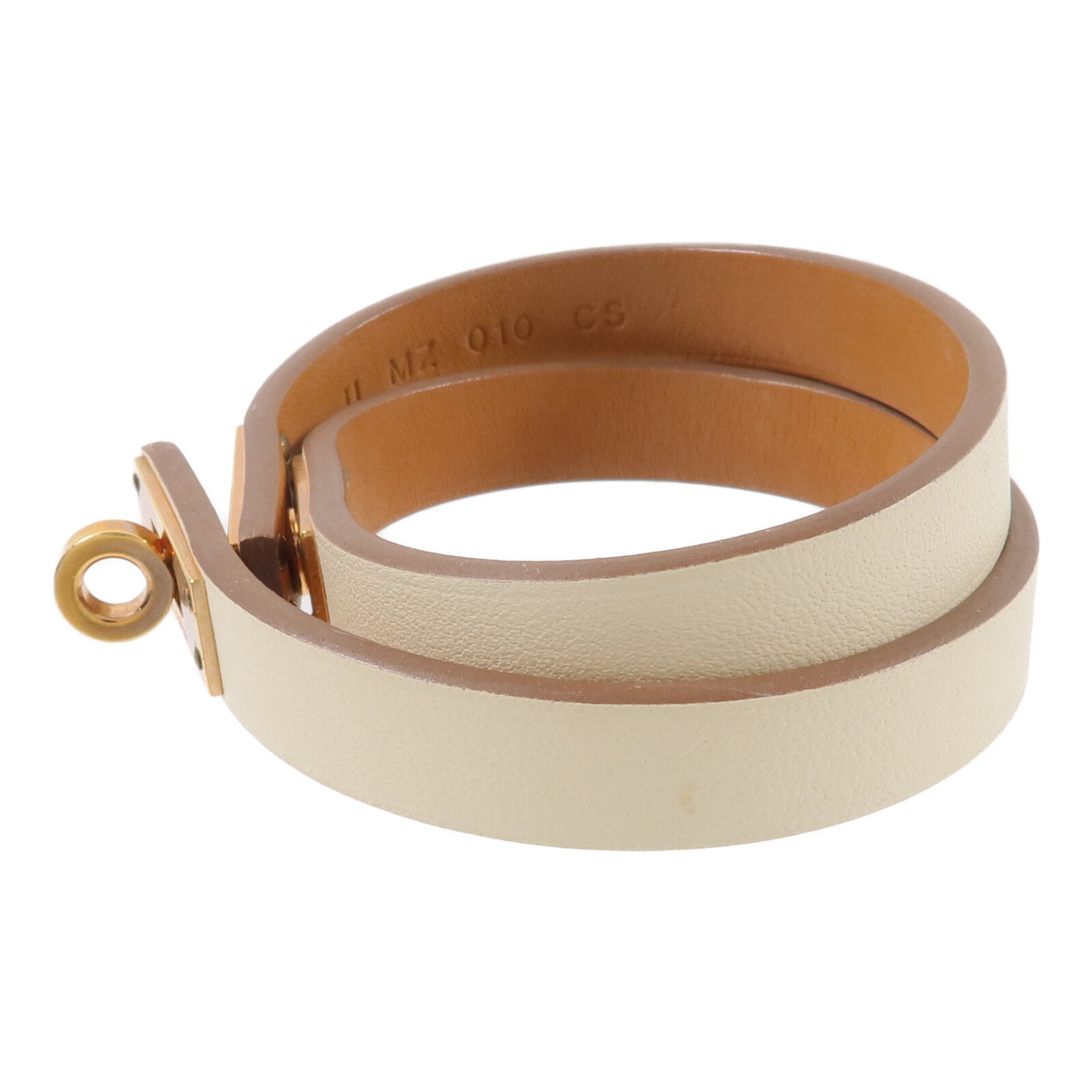HERMES 【激減優惠】Swift皮革Mini Kelly Double Tour Bracelet手帶Nata