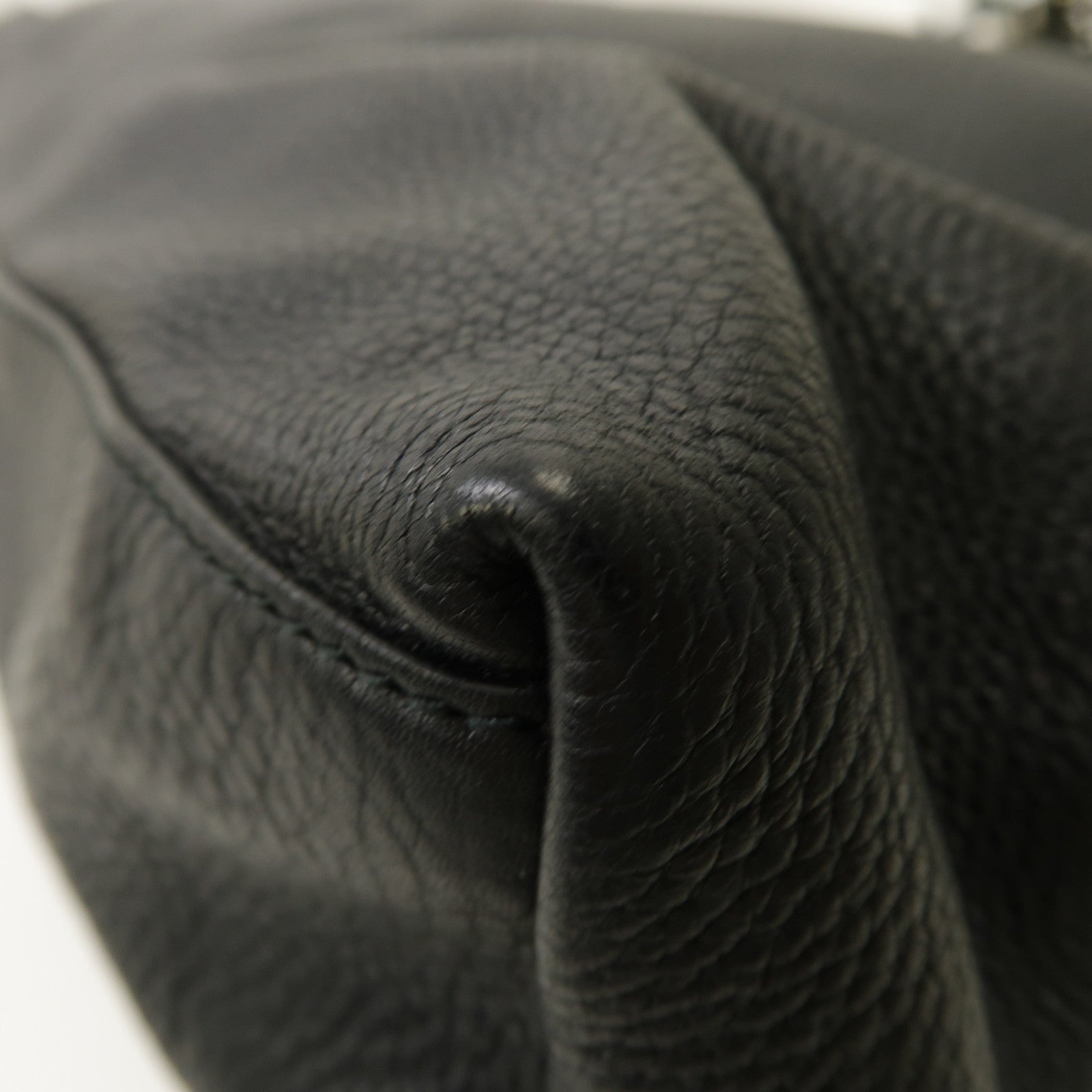 GUCCI 牛皮皮革Soho Shoulder Bag金扣鏈帶肩背袋黑色