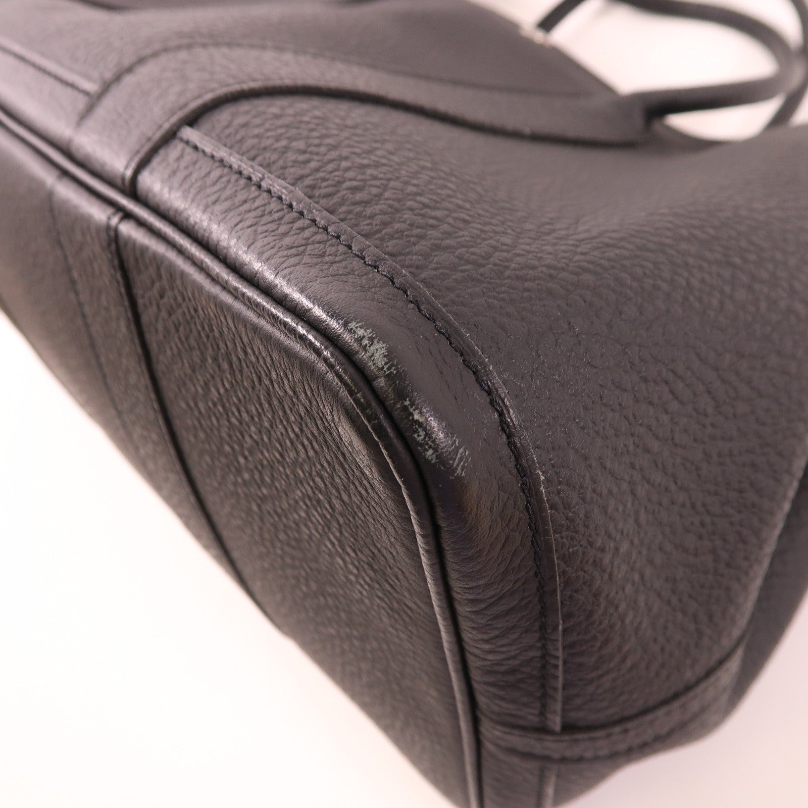HERMES Country皮革Garden Party 36銀扣肩背袋Noir