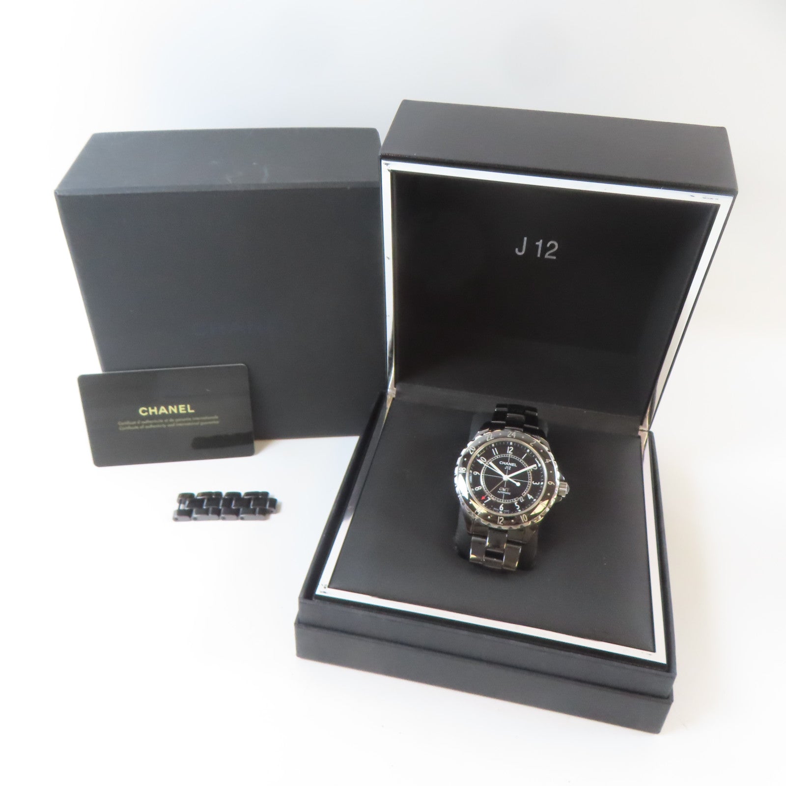 CHANEL J12陶瓷/不鏽鋼手錶自動機芯黑色#15cm