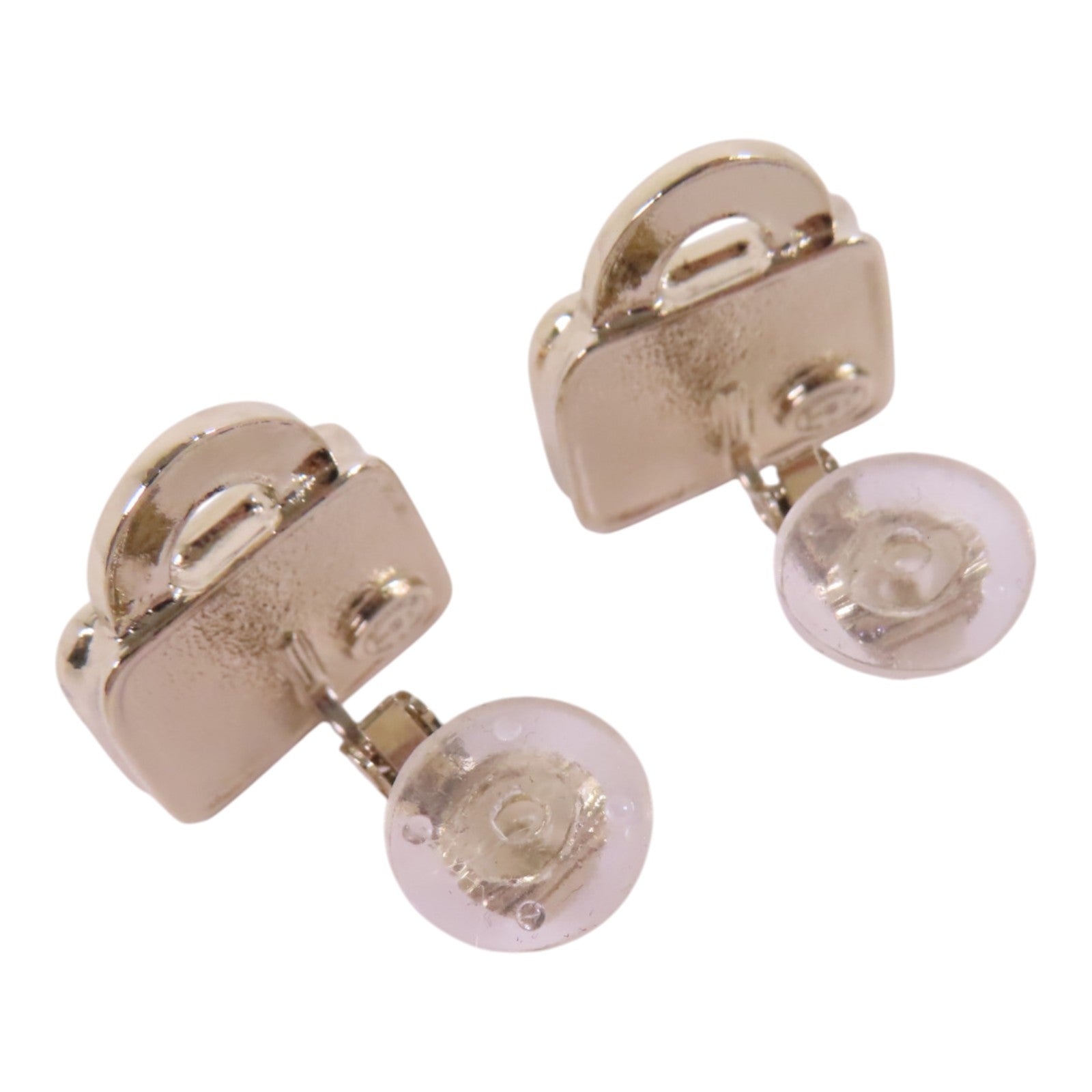 CHANEL 金屬/水鑽Earrings金扣耳環