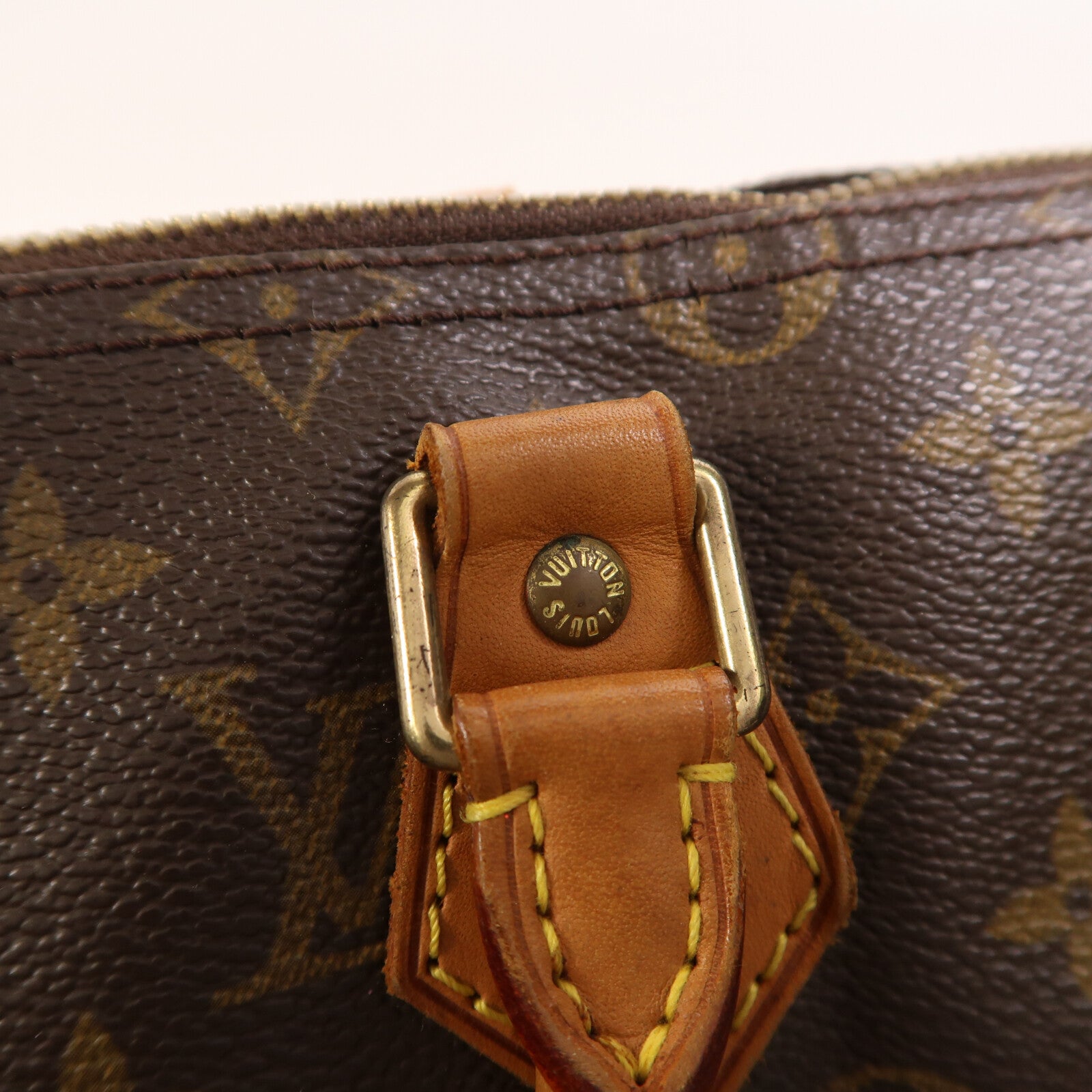 LOUIS VUITTON Monogram Speedy 35金扣手挽袋