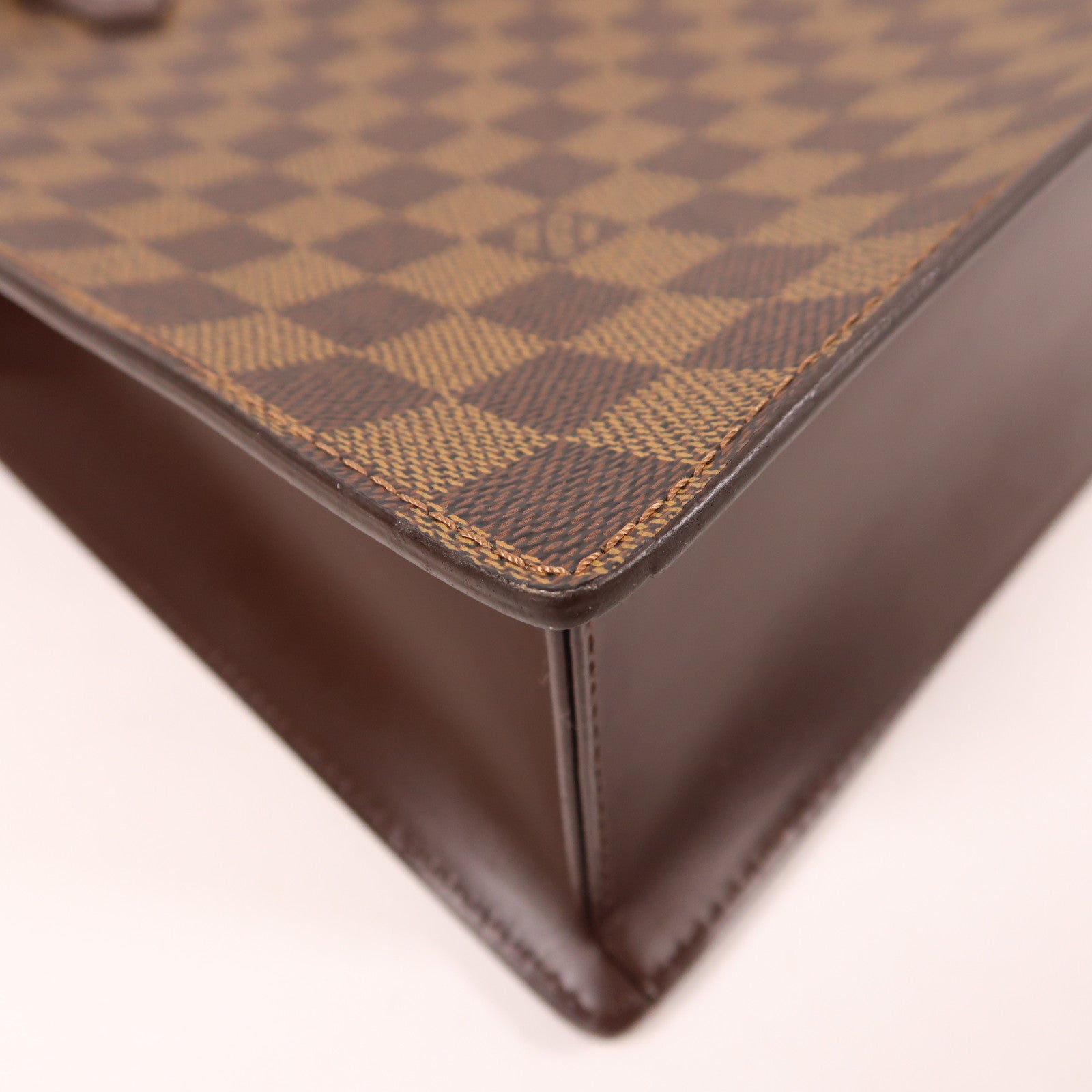 LOUIS VUITTON 【激減優惠】Damier Ebene Venice金扣手挽袋