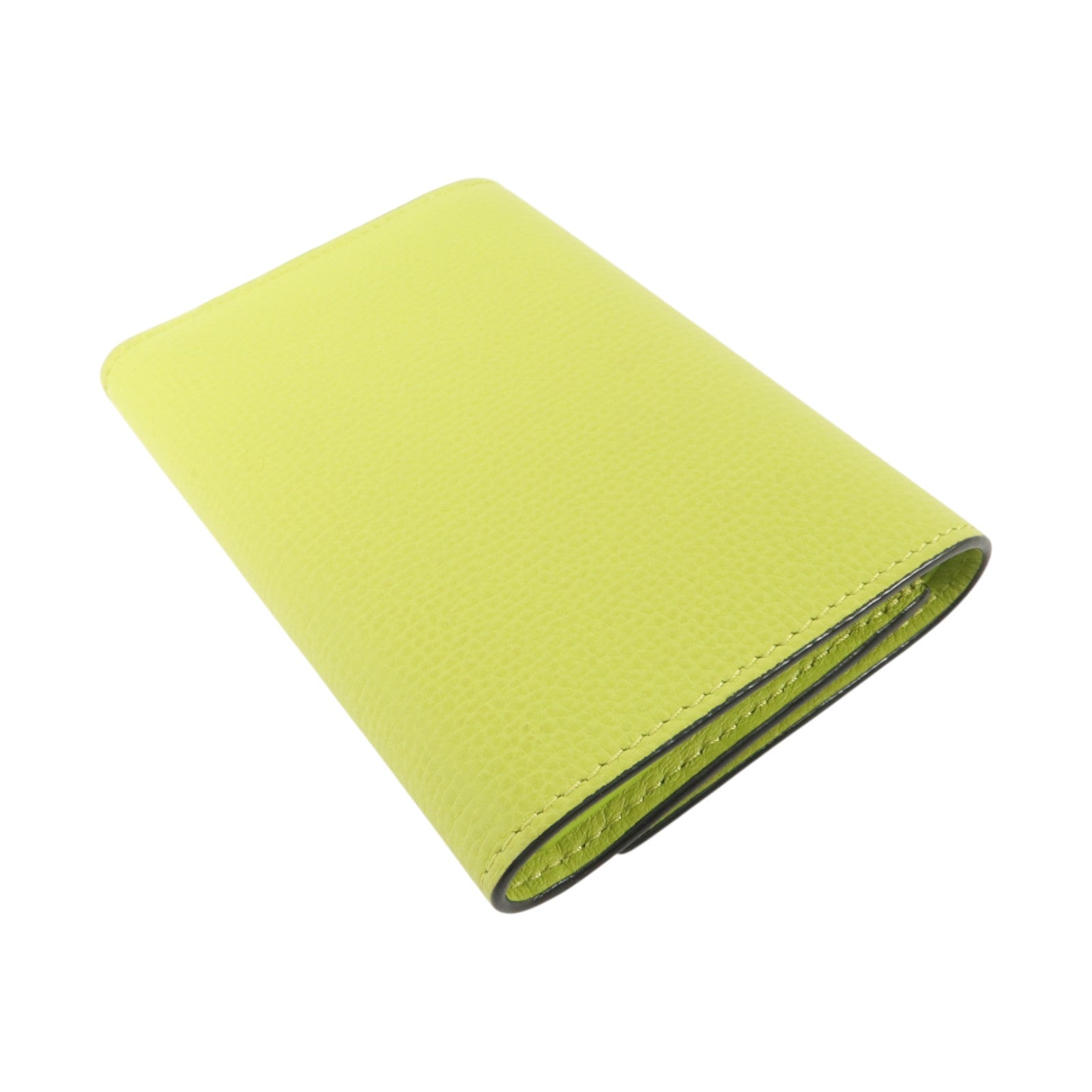LOEWE 牛皮皮革Anagram Trifold Compact Wallet銀扣錢包