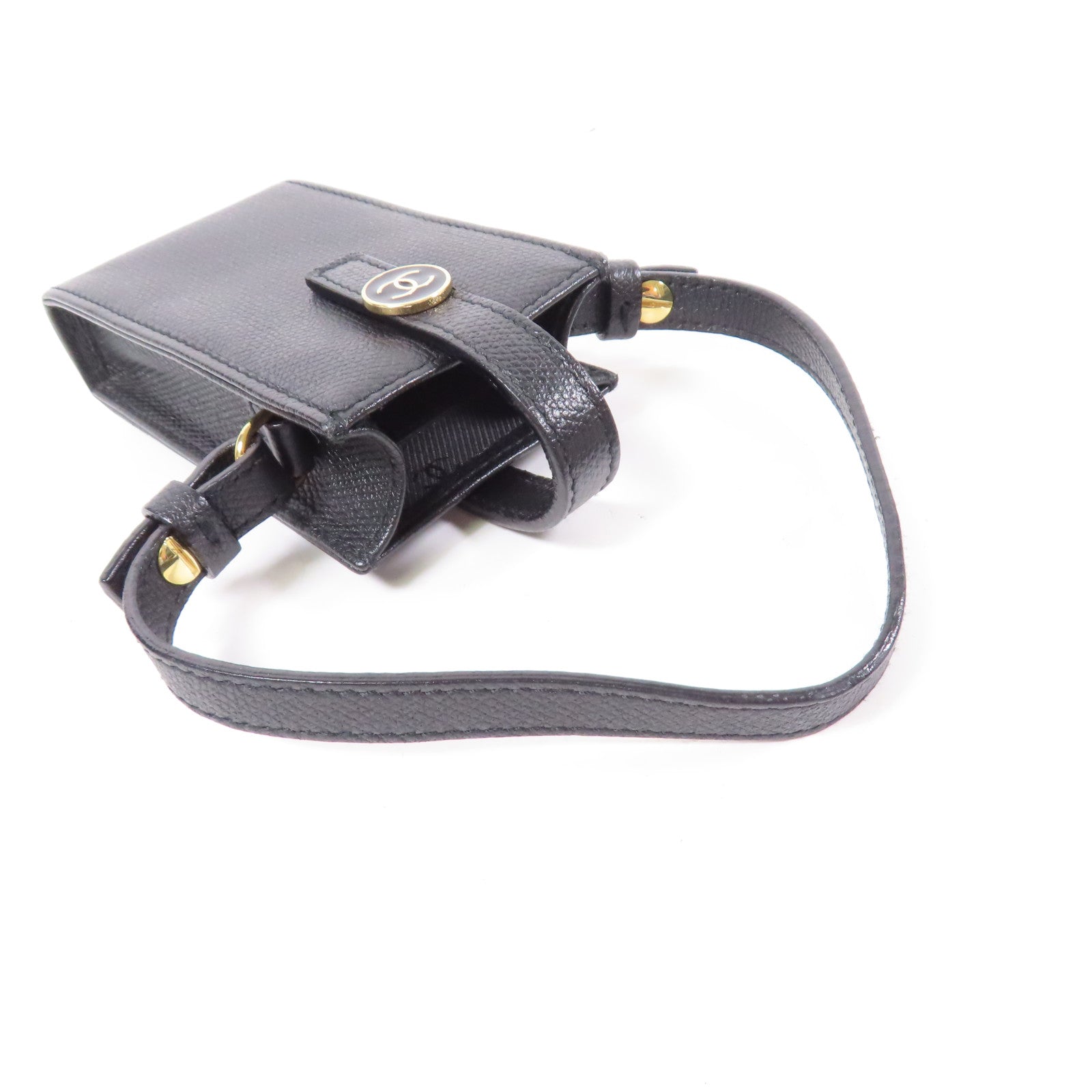 CHANEL 牛皮皮革Cigarette Case金扣肩背袋