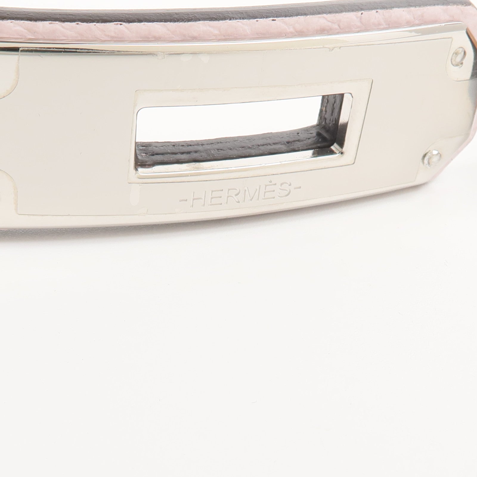 HERMES Epsom皮革Kelly Belt皮帶Mauve Pale