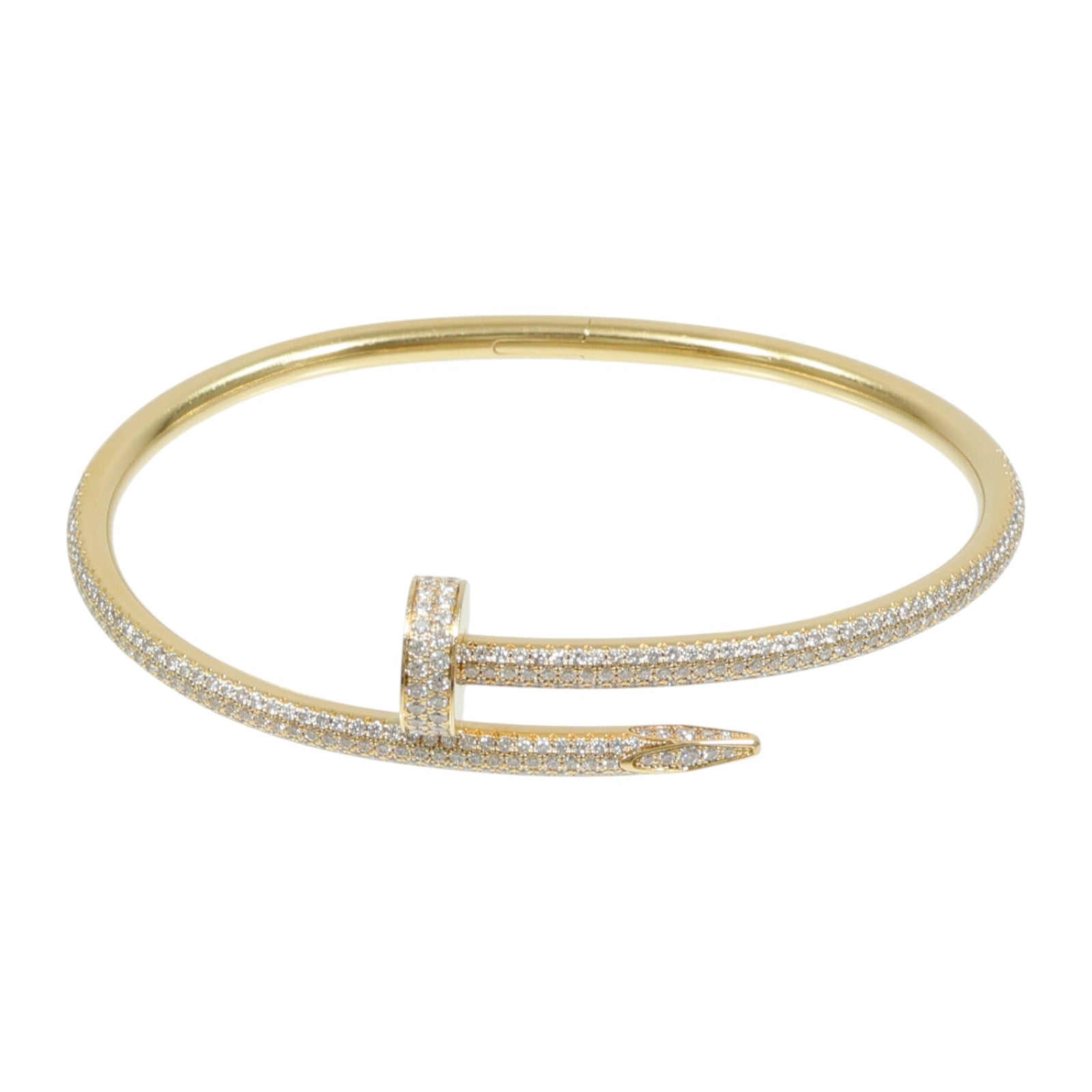 CARTIER 18K黃金Just Ankle Diamond Bracelet鑽石手鐲