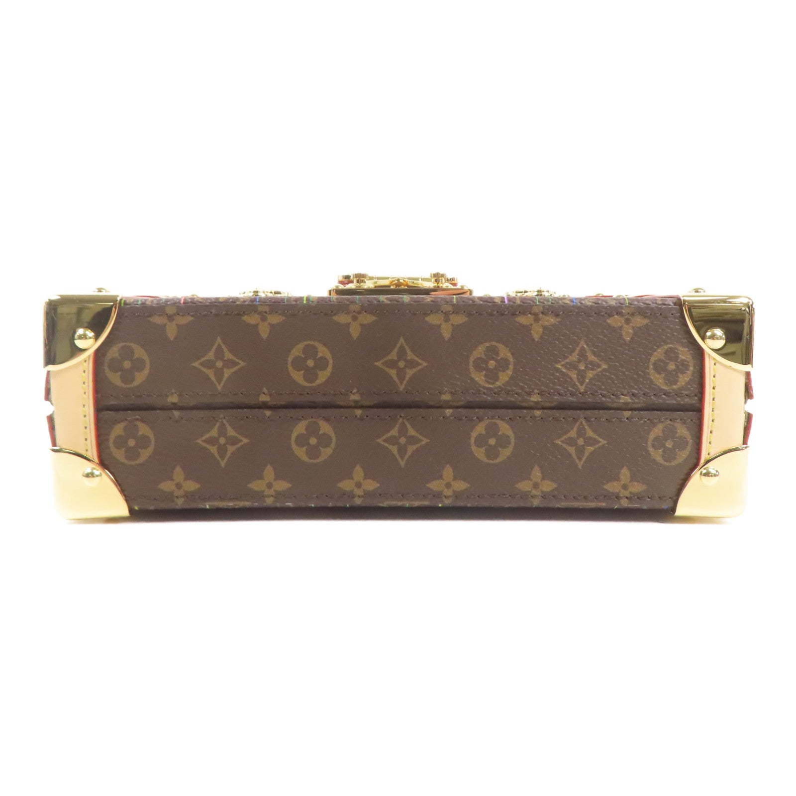 LOUIS VUITTON Monogram LV×TM Petite Malle金扣肩背袋