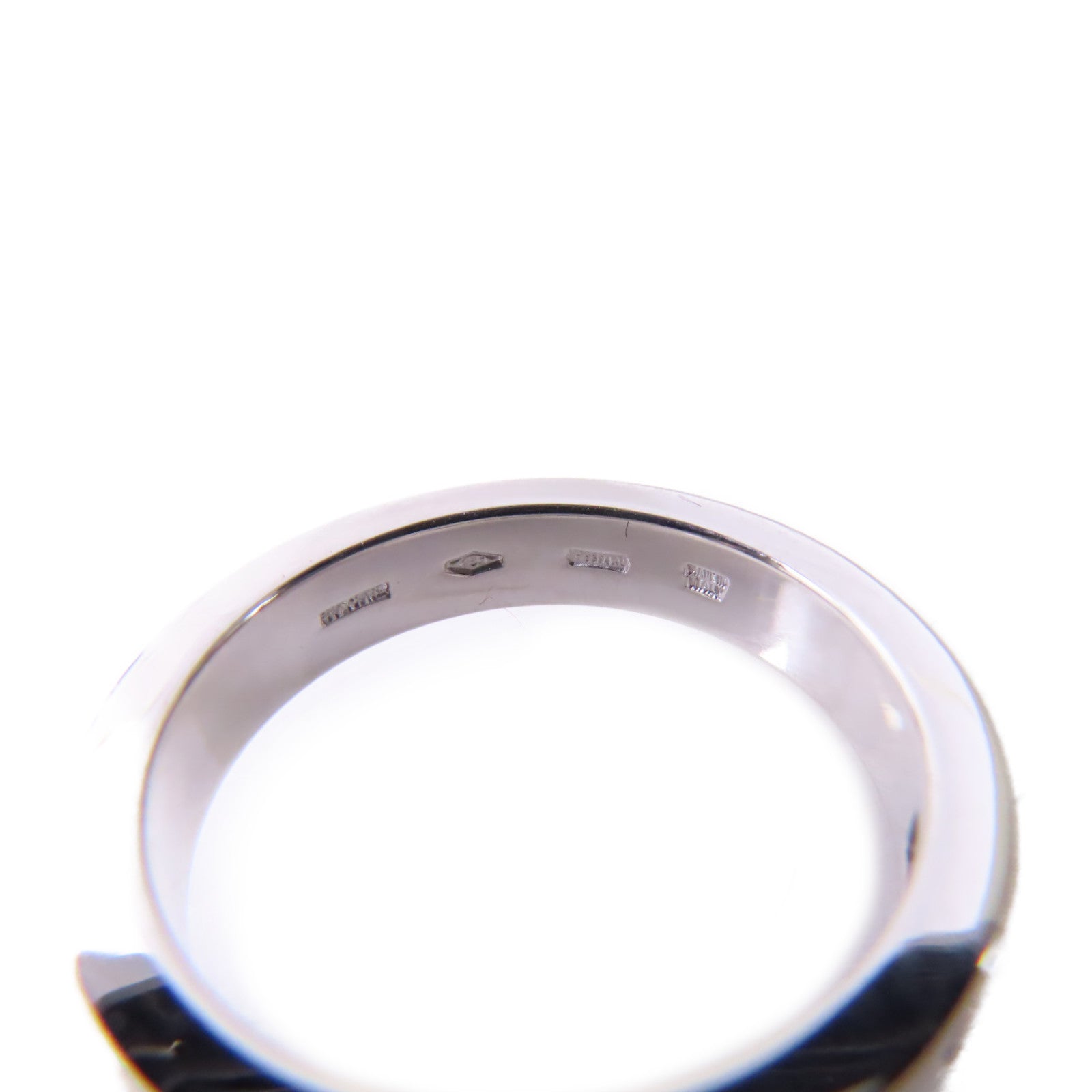 BVLGARI 18K白金/鑽石B.Zero1 Essential Diamond Ring戒指US#6.75