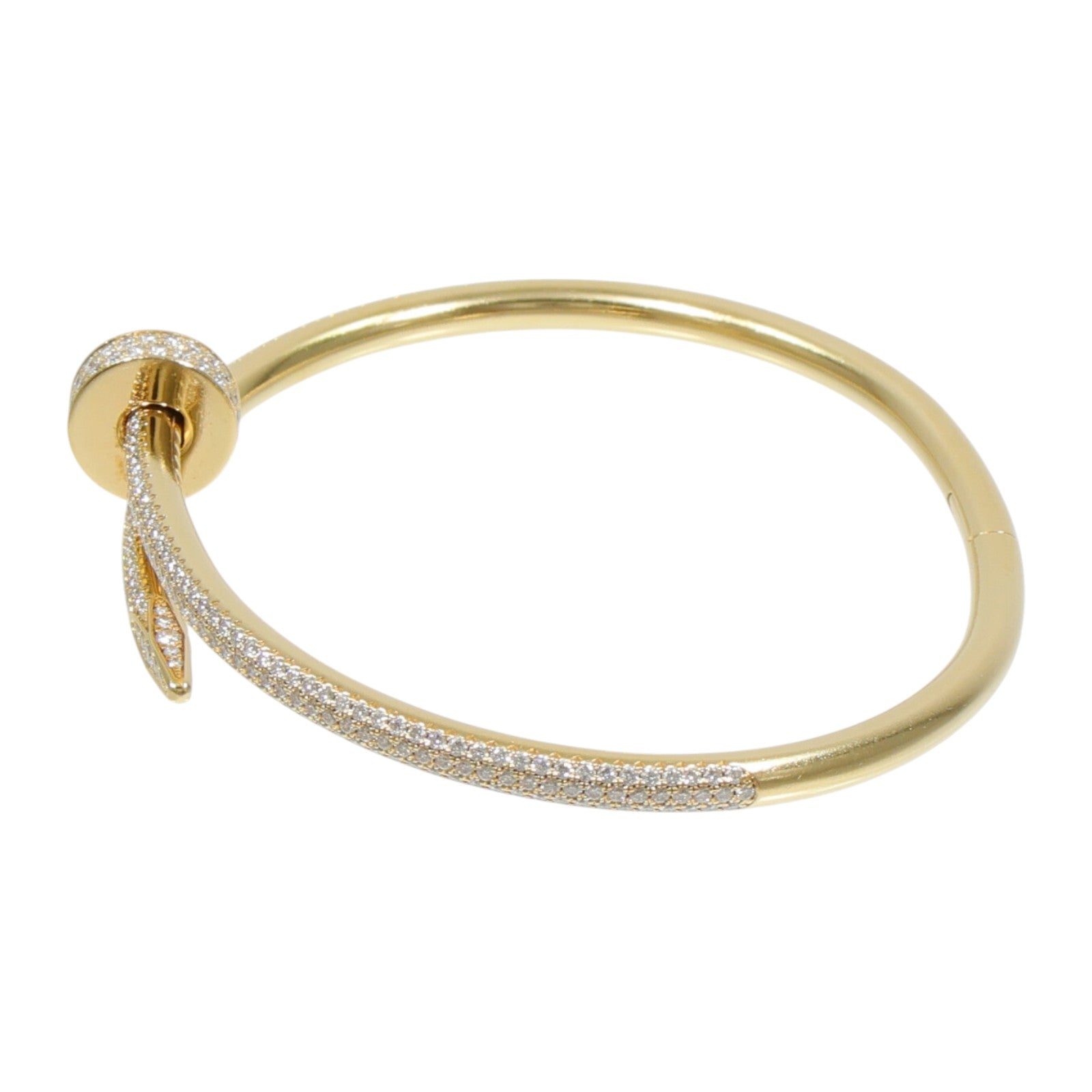 CARTIER 18K黃金Just Ankle Diamond Bracelet鑽石手鐲