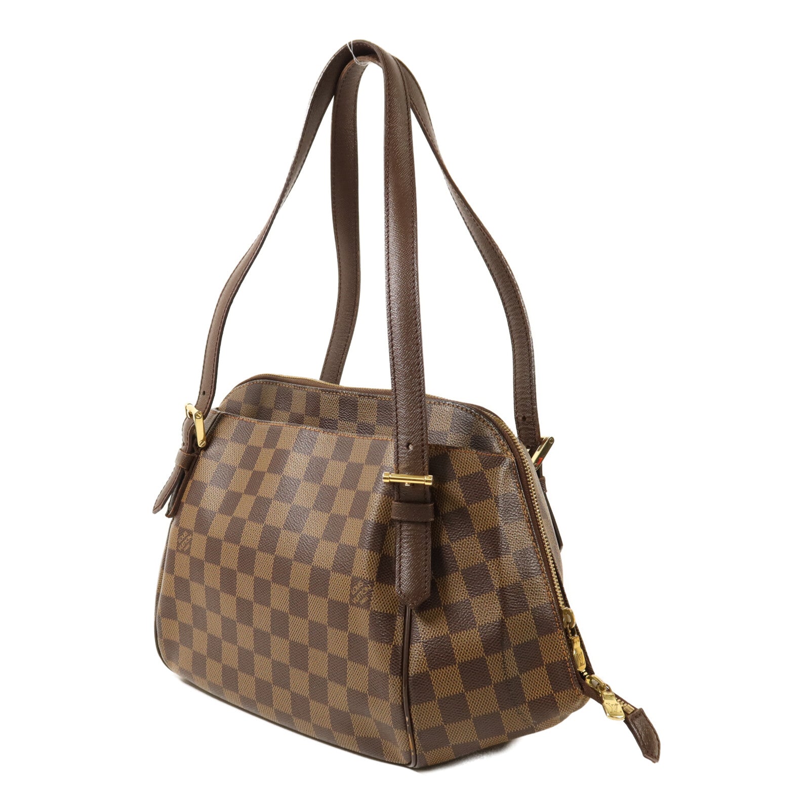LOUIS VUITTON 【激減優惠】Damier Belem MM金扣肩背袋