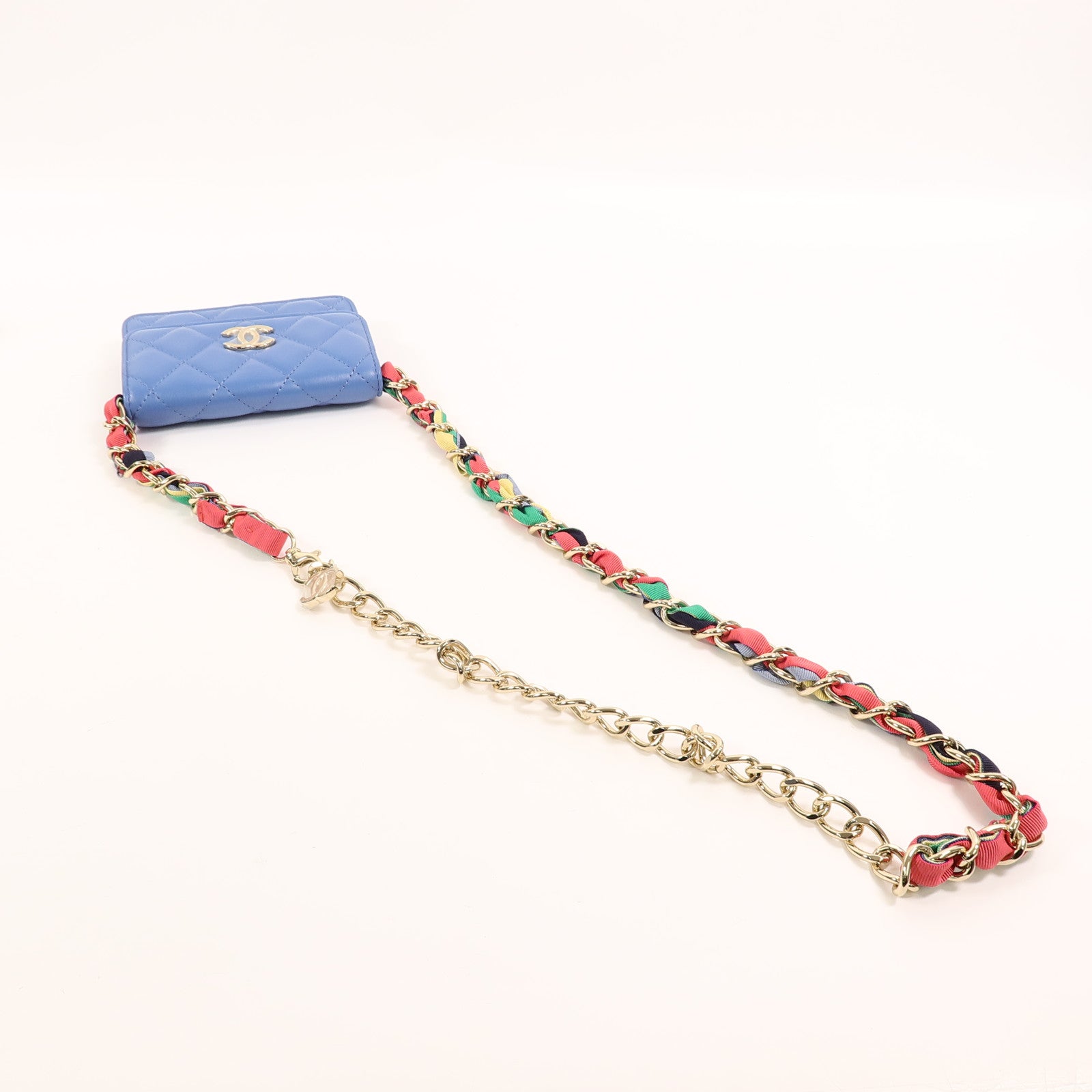 CHANEL 羊皮皮革Mini Chain Bag鏈帶肩背袋