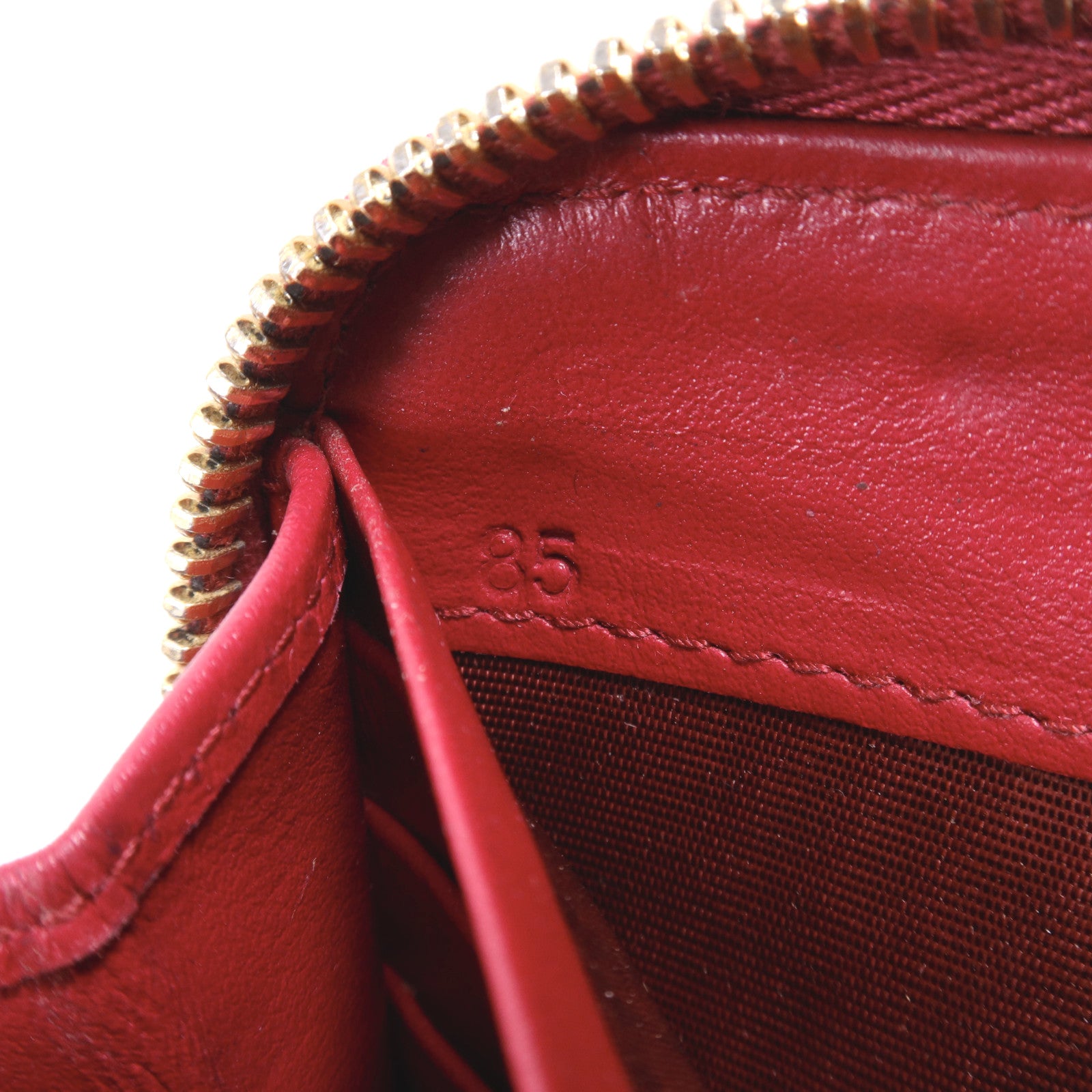 PRADA 牛皮皮革Zipper Long Wallet金扣長錢包