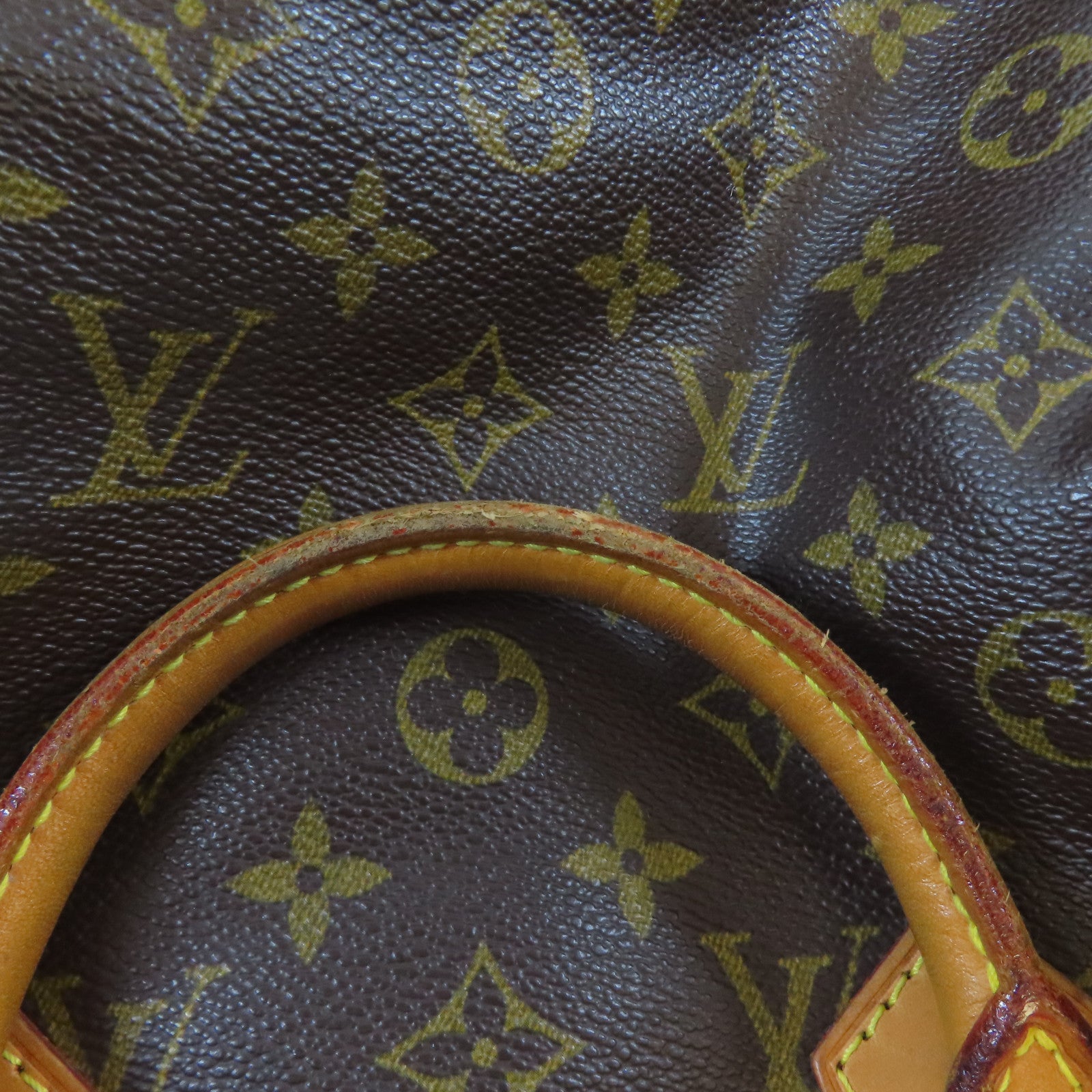LOUIS VUITTON Monogram Speedy 30金扣手挽袋棕色