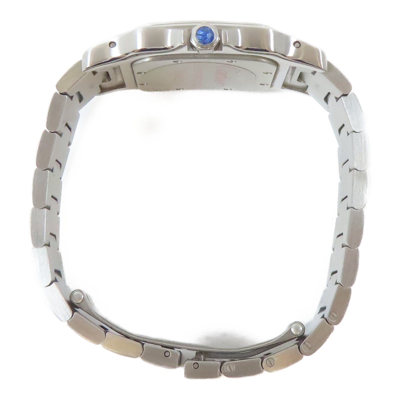 CARTIER Santos Galbee 1564不鏽鋼手錶石英機芯米色#16cm