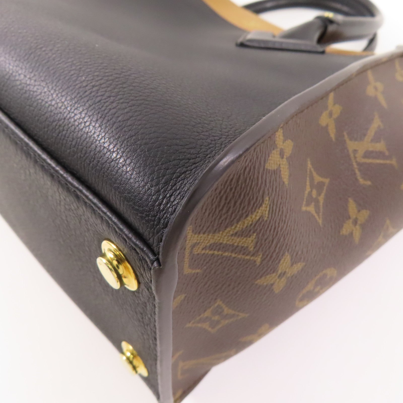 LOUIS VUITTON LV GHW On My Side MM 2 Way Shoulder Bag M53823 Monogram Calfskin