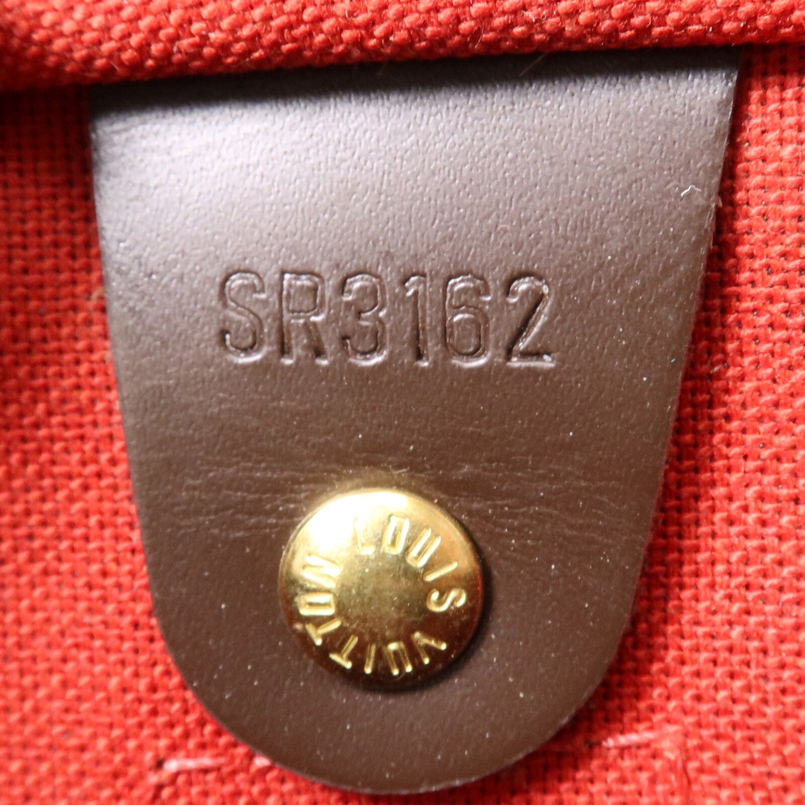 LOUIS VUITTON Damier Speedy 30金扣手挽袋