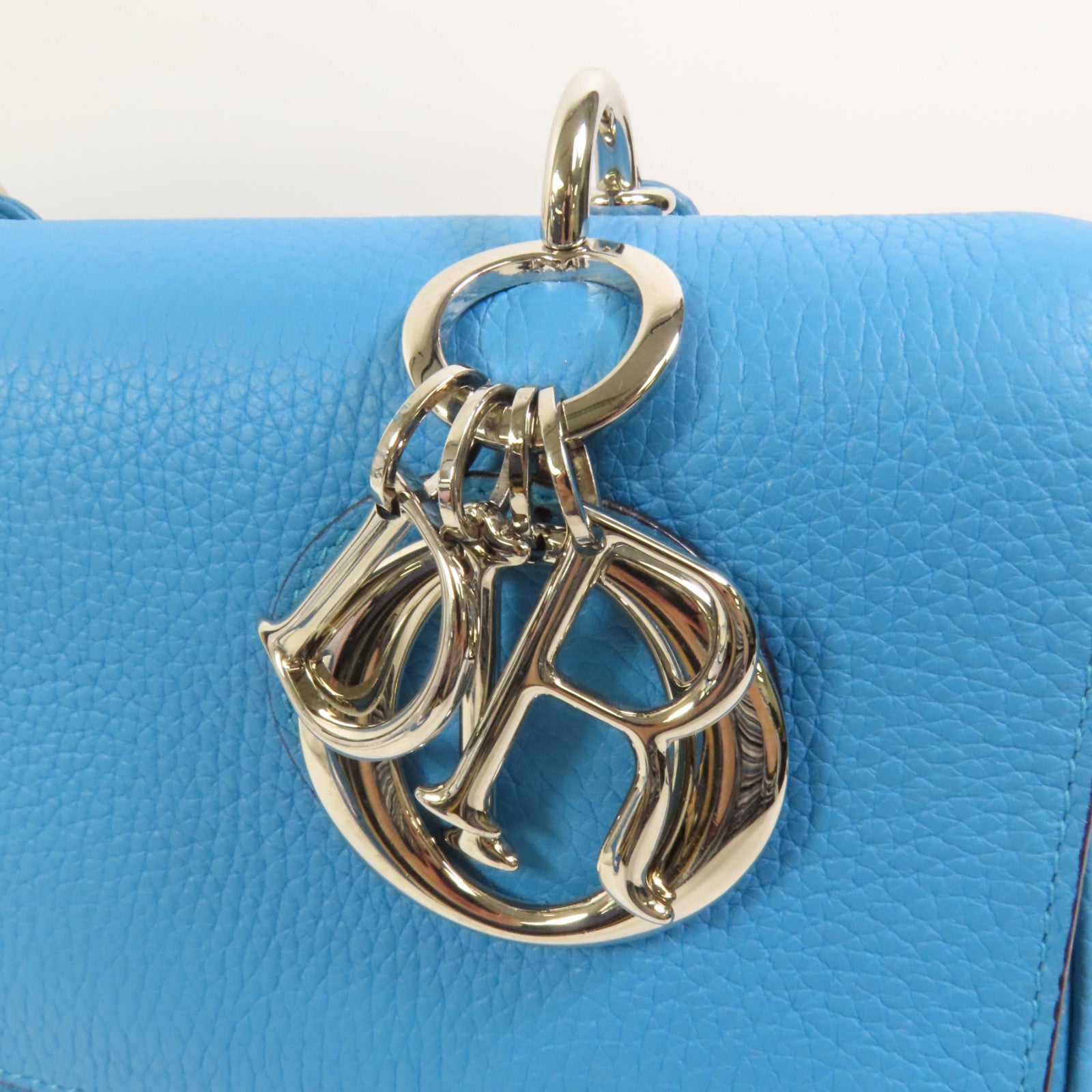Dior 【激減優惠】牛皮皮革Be Dior Bag Medium銀扣手挽肩背兩用袋