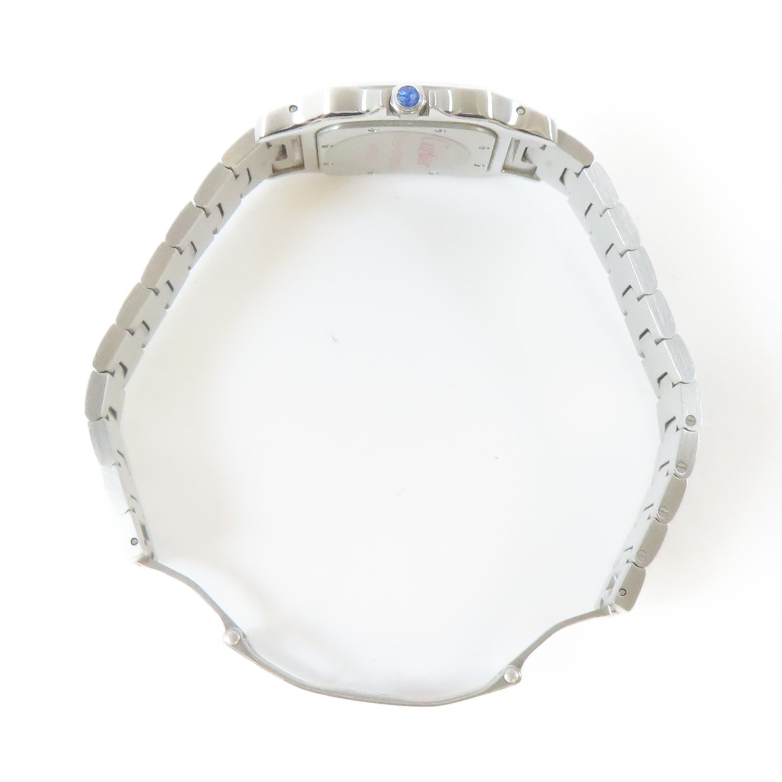 CARTIER Santos Galbee 1564不鏽鋼手錶石英機芯米色#16cm