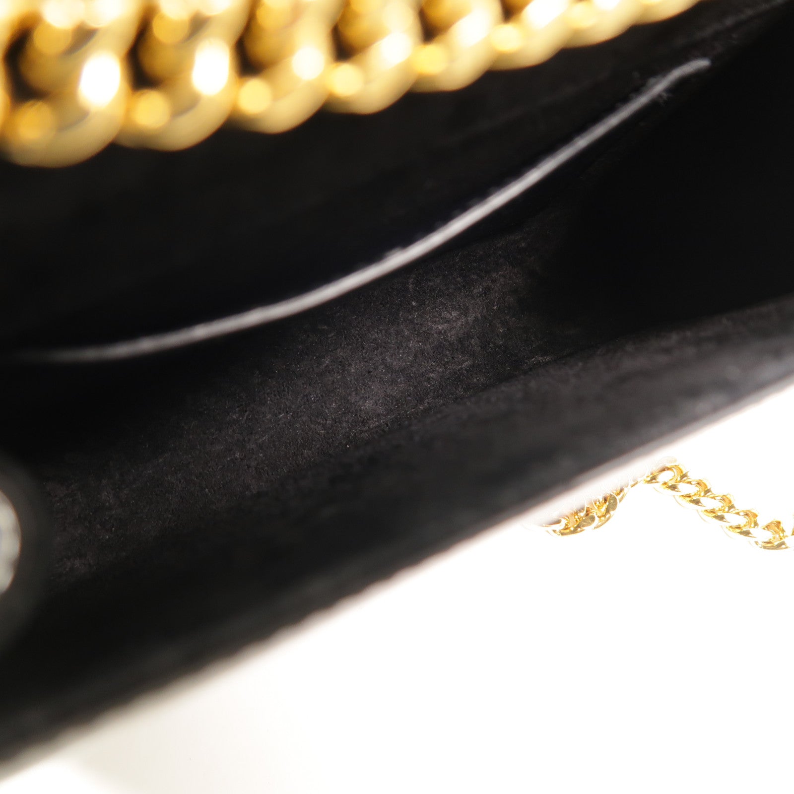 SAINT LAURENT 漆皮皮革Kate Small鏈帶肩背袋