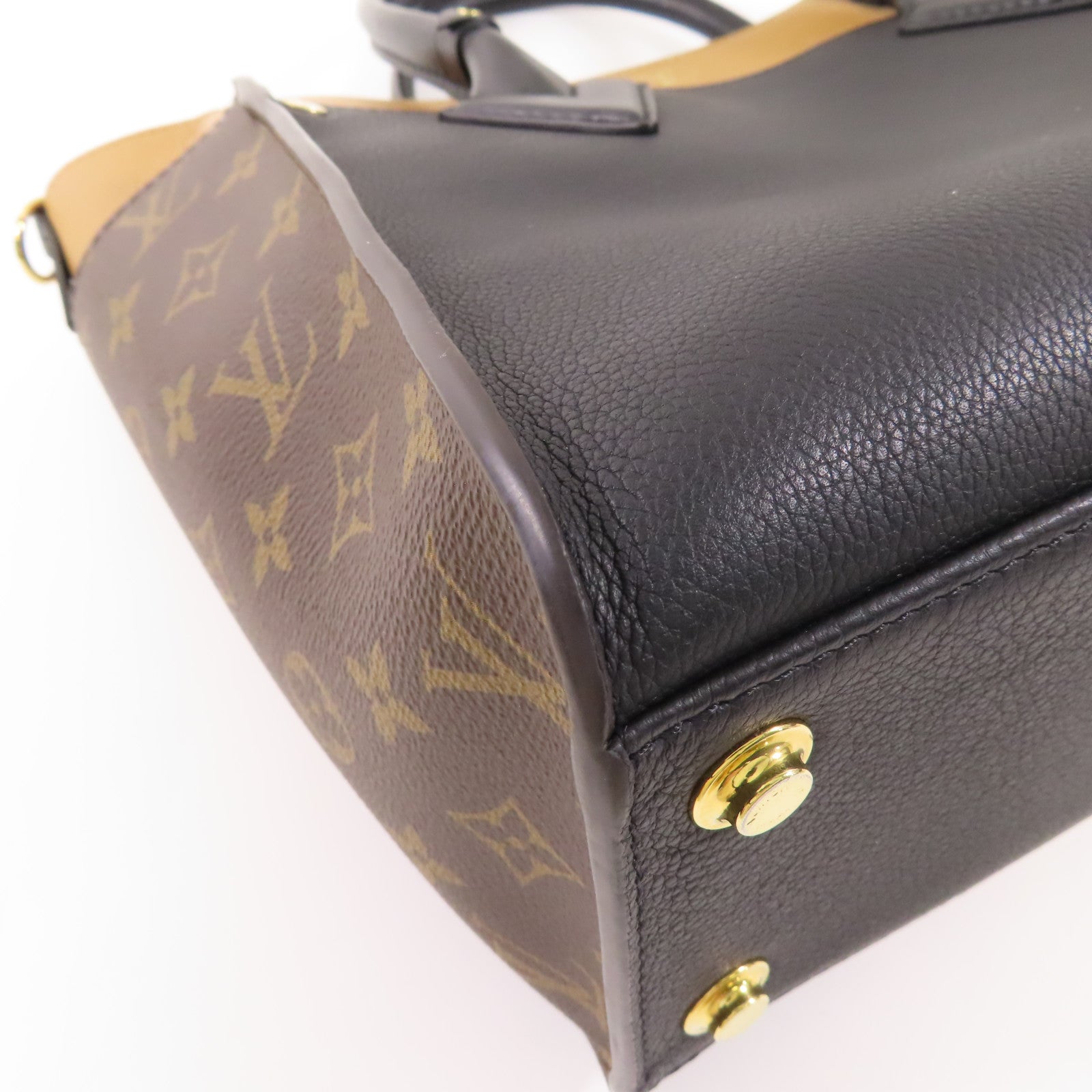 LOUIS VUITTON LV GHW On My Side MM 2 Way Shoulder Bag M53823 Monogram Calfskin