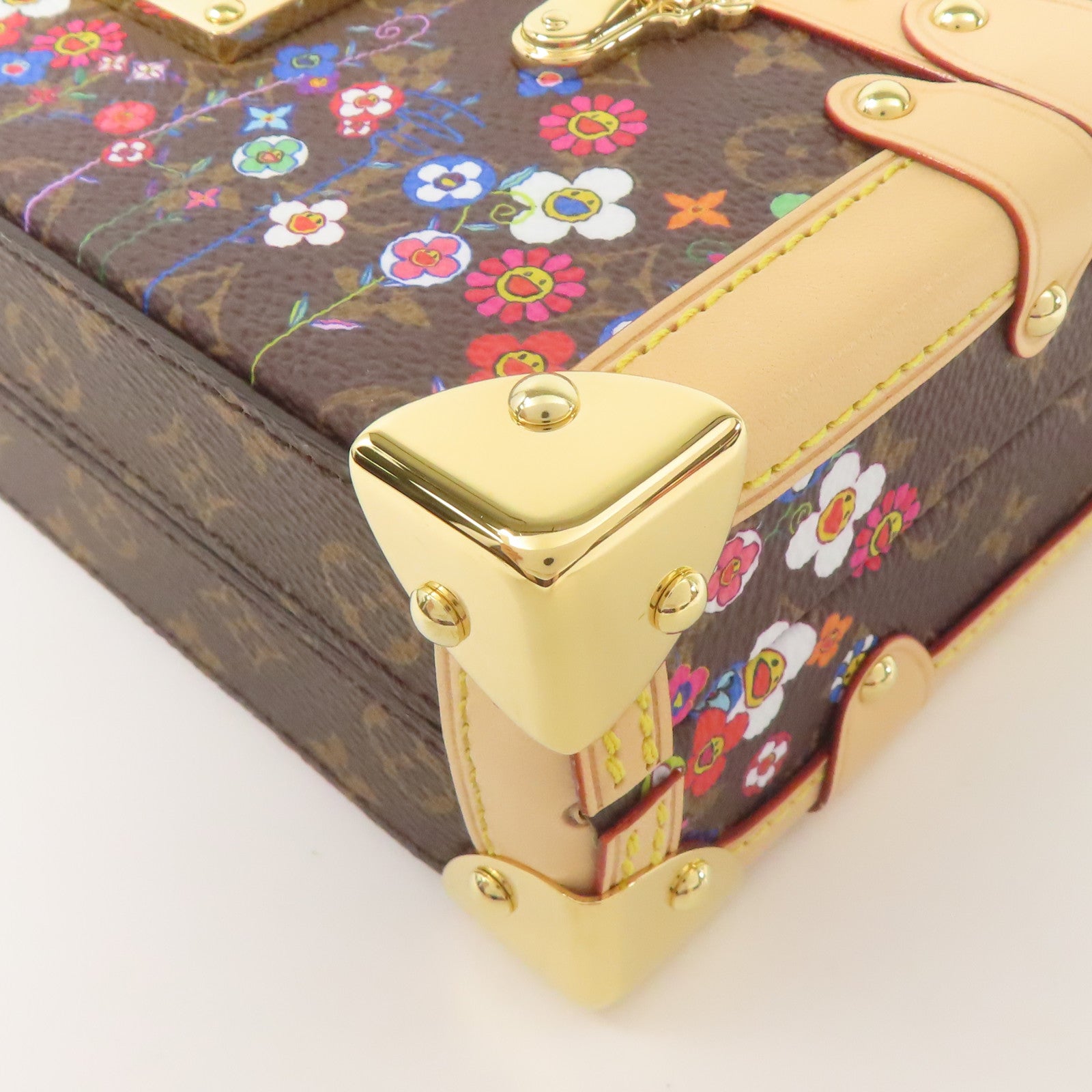 LOUIS VUITTON Monogram LV×TM Petite Malle金扣肩背袋