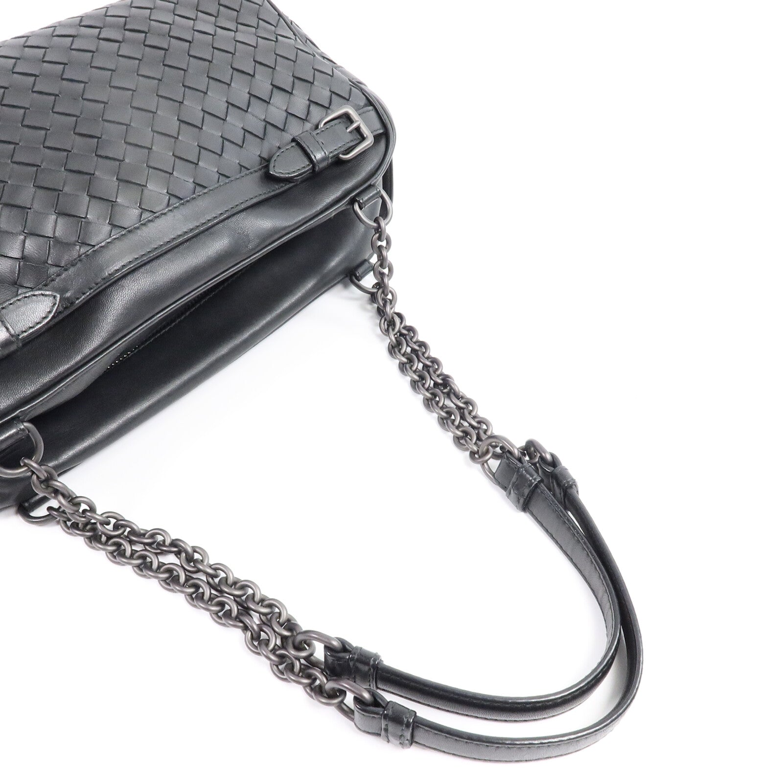 BOTTEGA VENETA 牛皮皮革Shoulder Bag鏈帶肩背袋